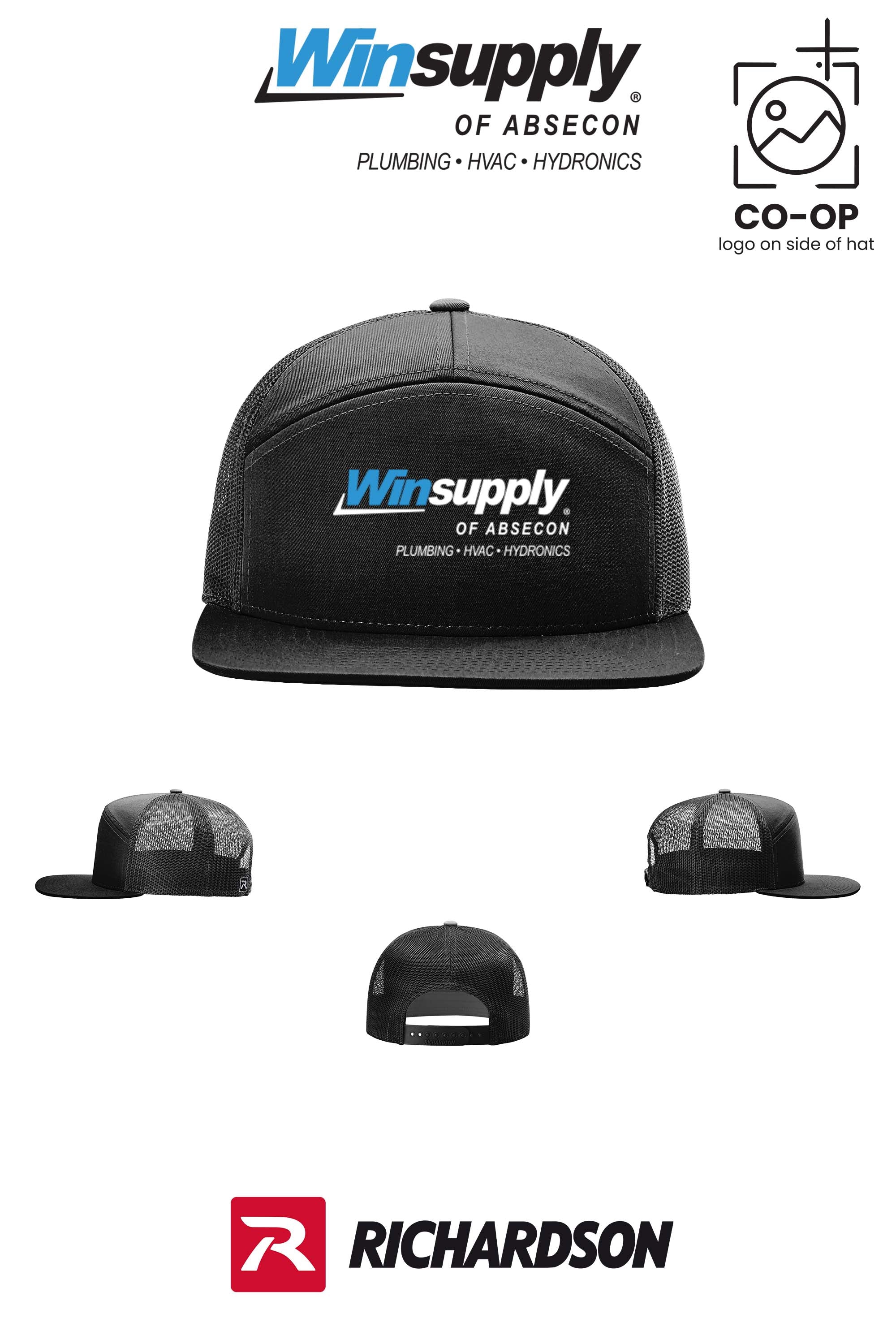 Richardson 168 Seven-Panel Trucker- Winsupply of Absecon