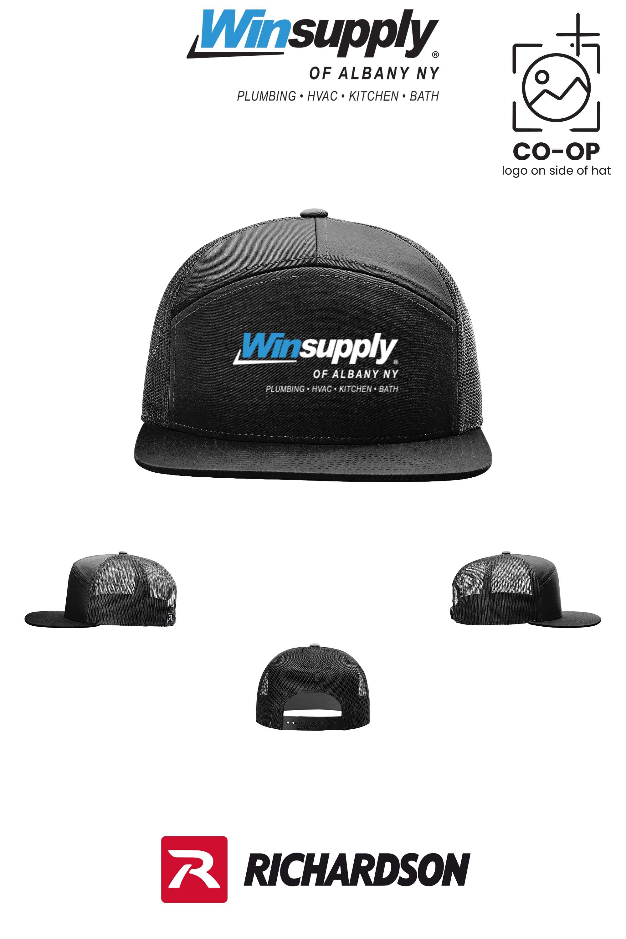 Richardson 168 Seven-Panel Trucker- Winsupply of Albany NY