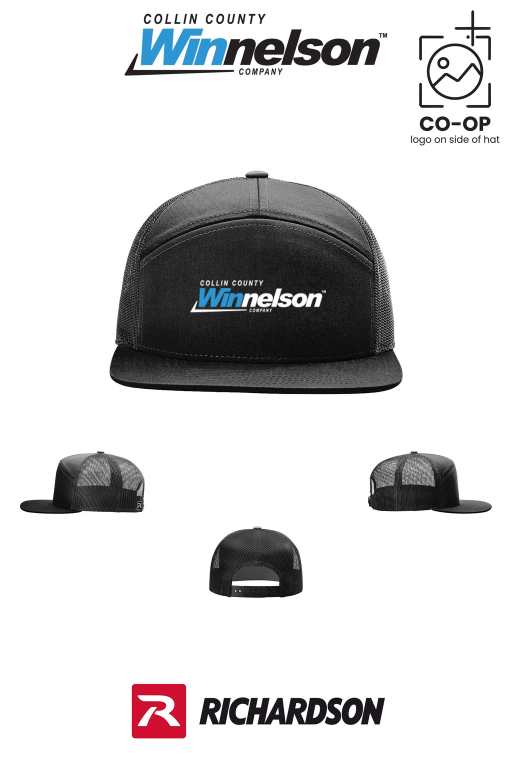 Richardson 168 Seven-Panel Trucker- Collin County Winnelson