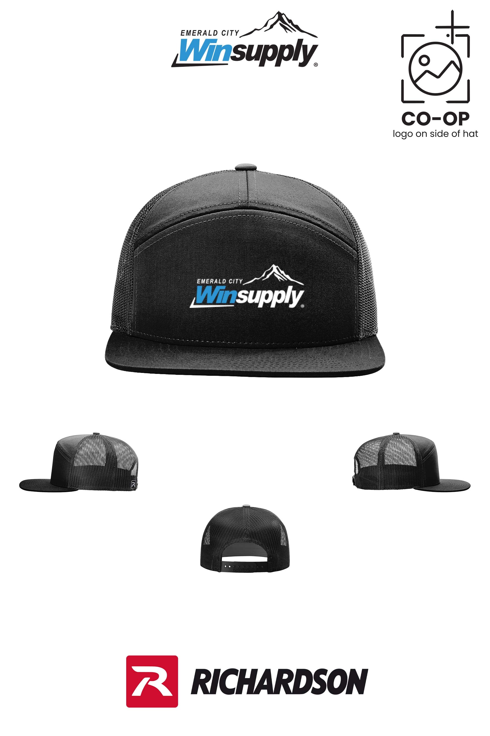 Richardson 168 Seven-Panel Trucker- Winsupply Emerald City