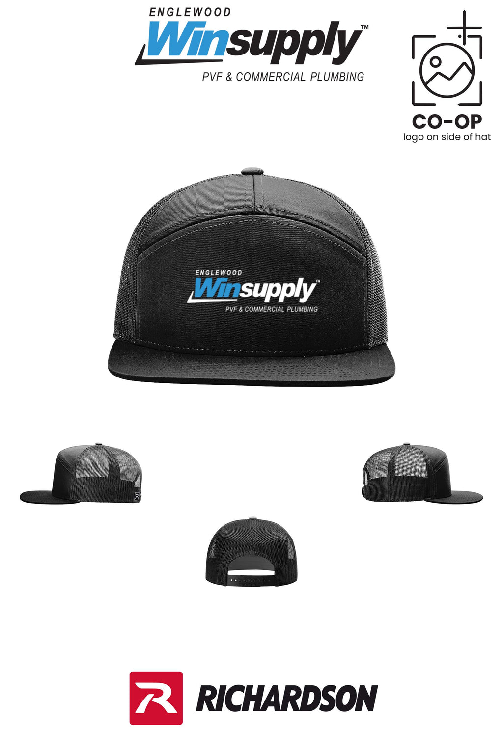 Richardson 168 Seven-Panel Trucker- Englewood Winsupply