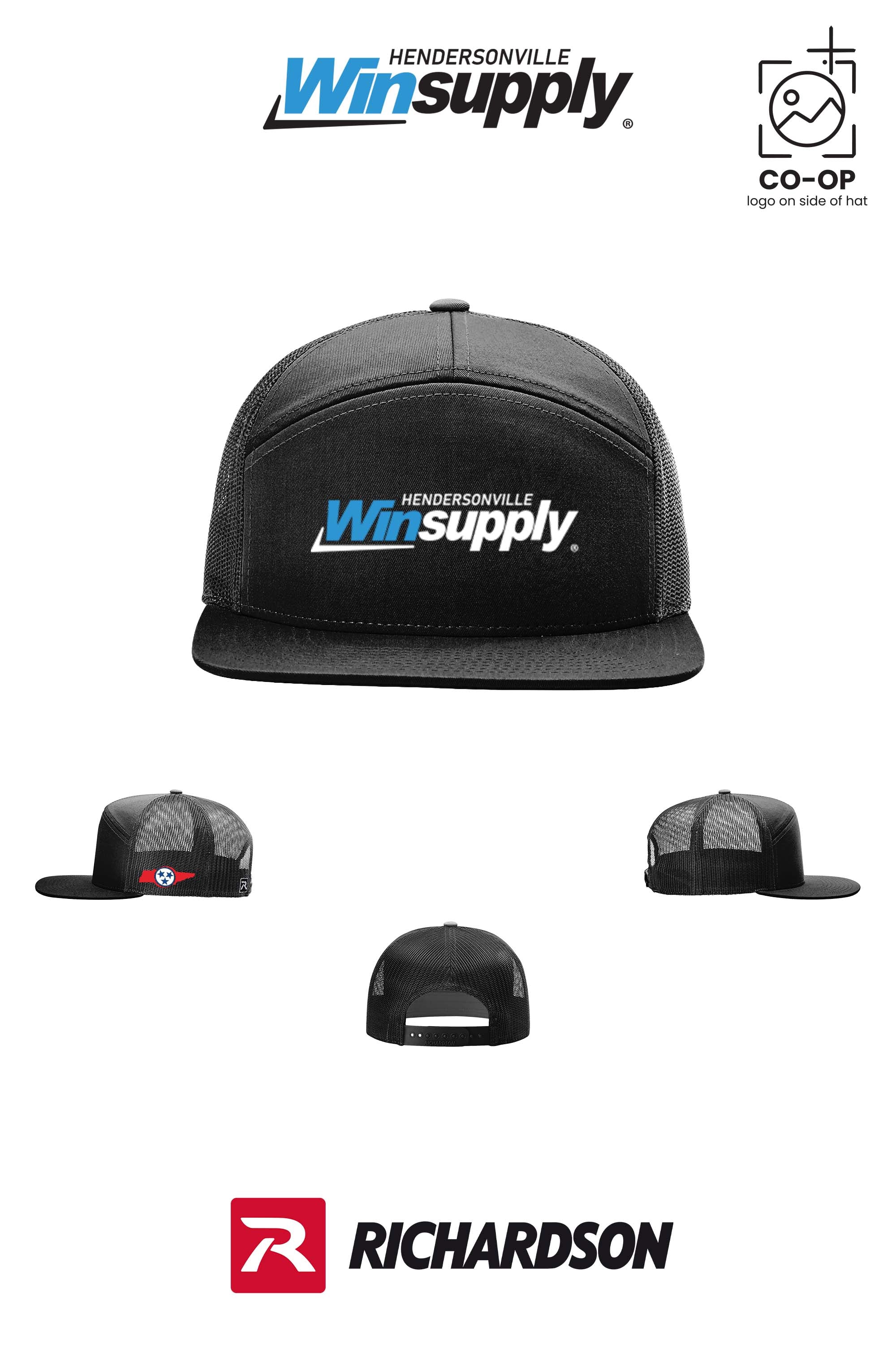 Richardson 168 Seven-Panel Trucker- Winsupply of Hendersonville