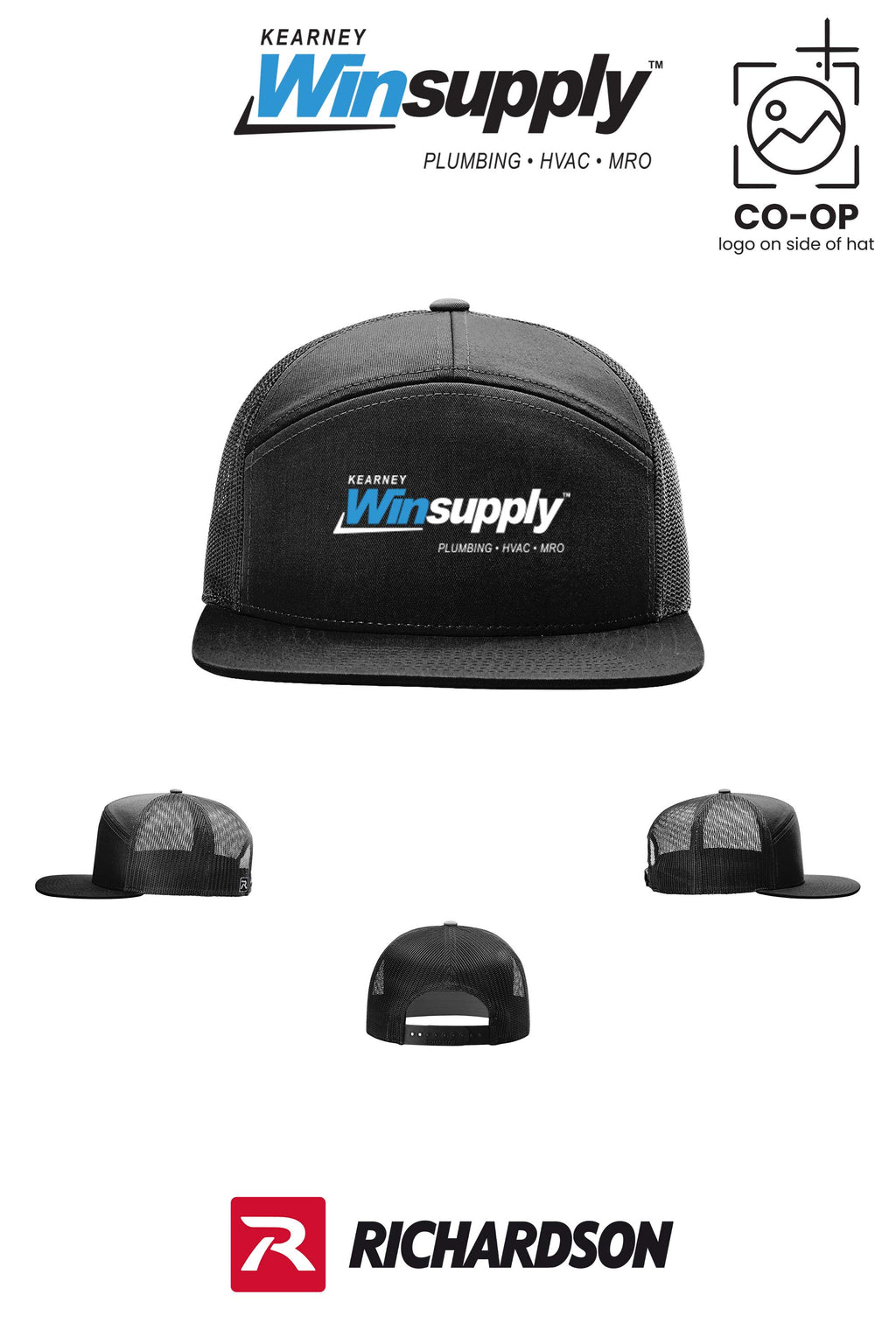 Richardson 168 Seven-Panel Trucker- Kearney Winsupply