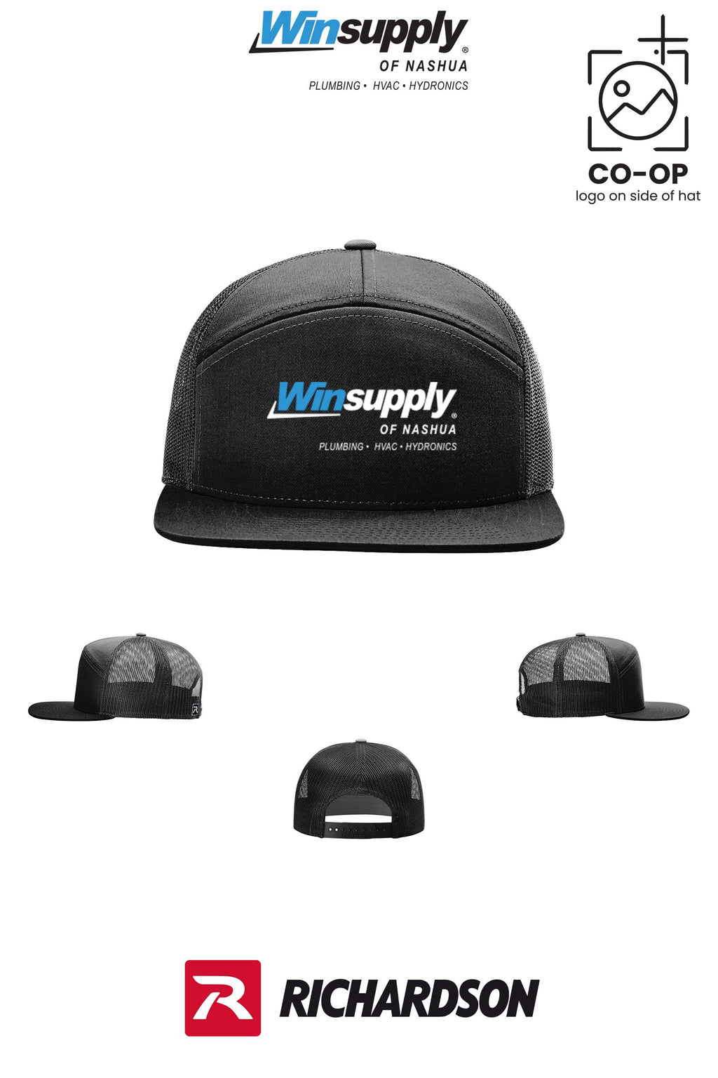 Richardson 168 Seven-Panel Trucker- Winsupply of Nashua