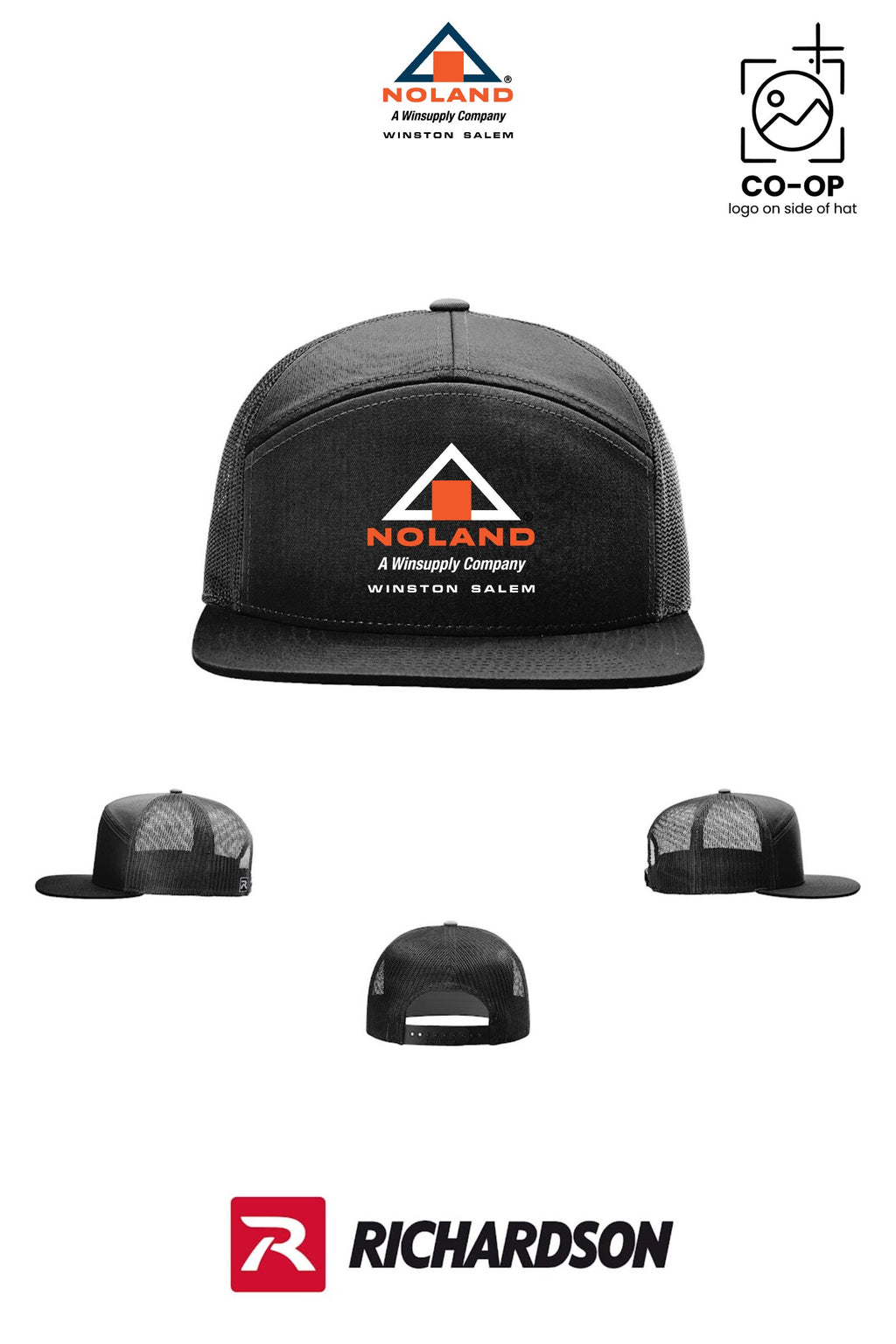 Richardson 168 Seven-Panel Trucker - Winston Salem Noland