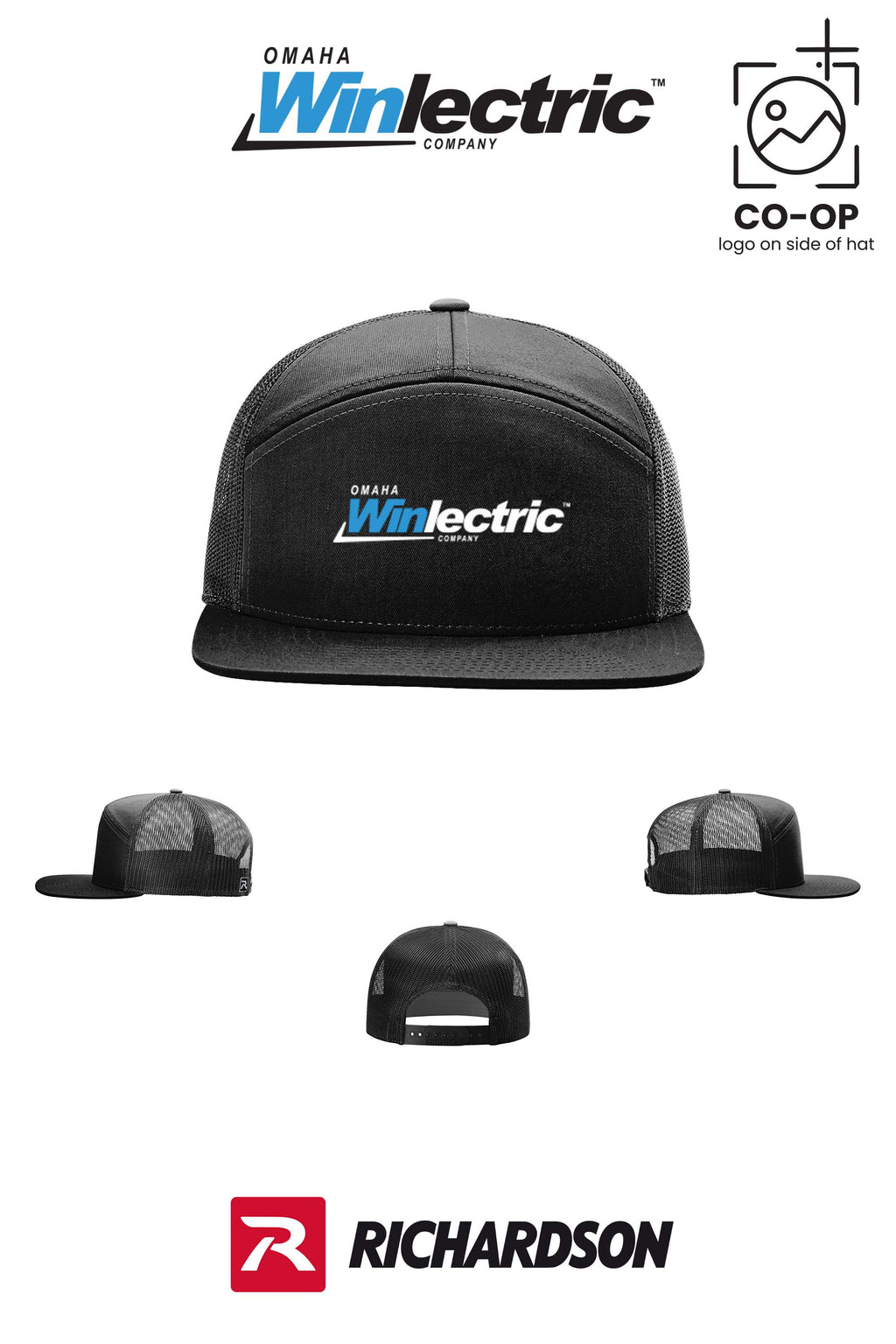 Richardson 168 Seven-Panel Trucker- Omaha Winlectric