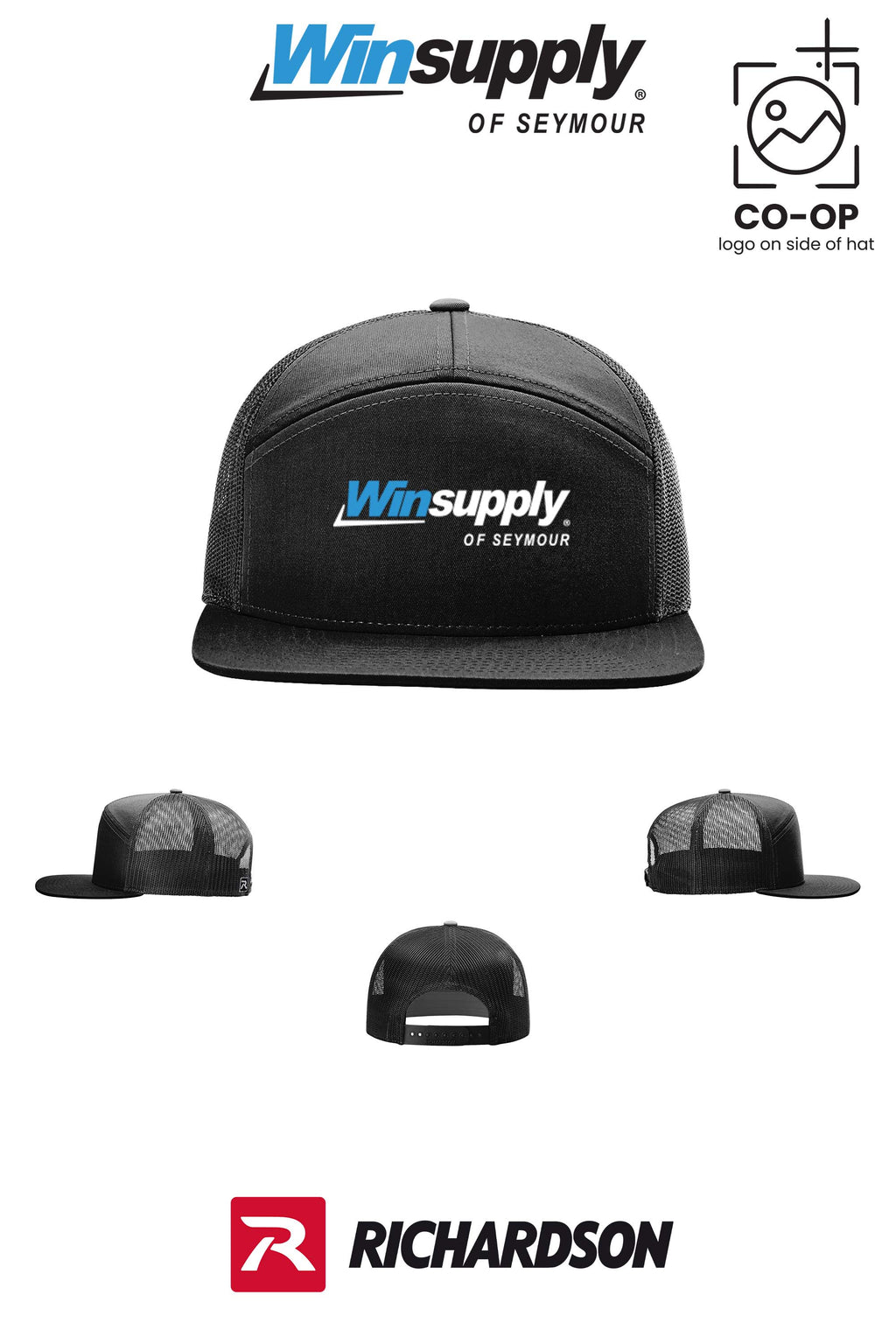 Richardson 168 Seven-Panel Trucker- Winsupply of Seymour IN