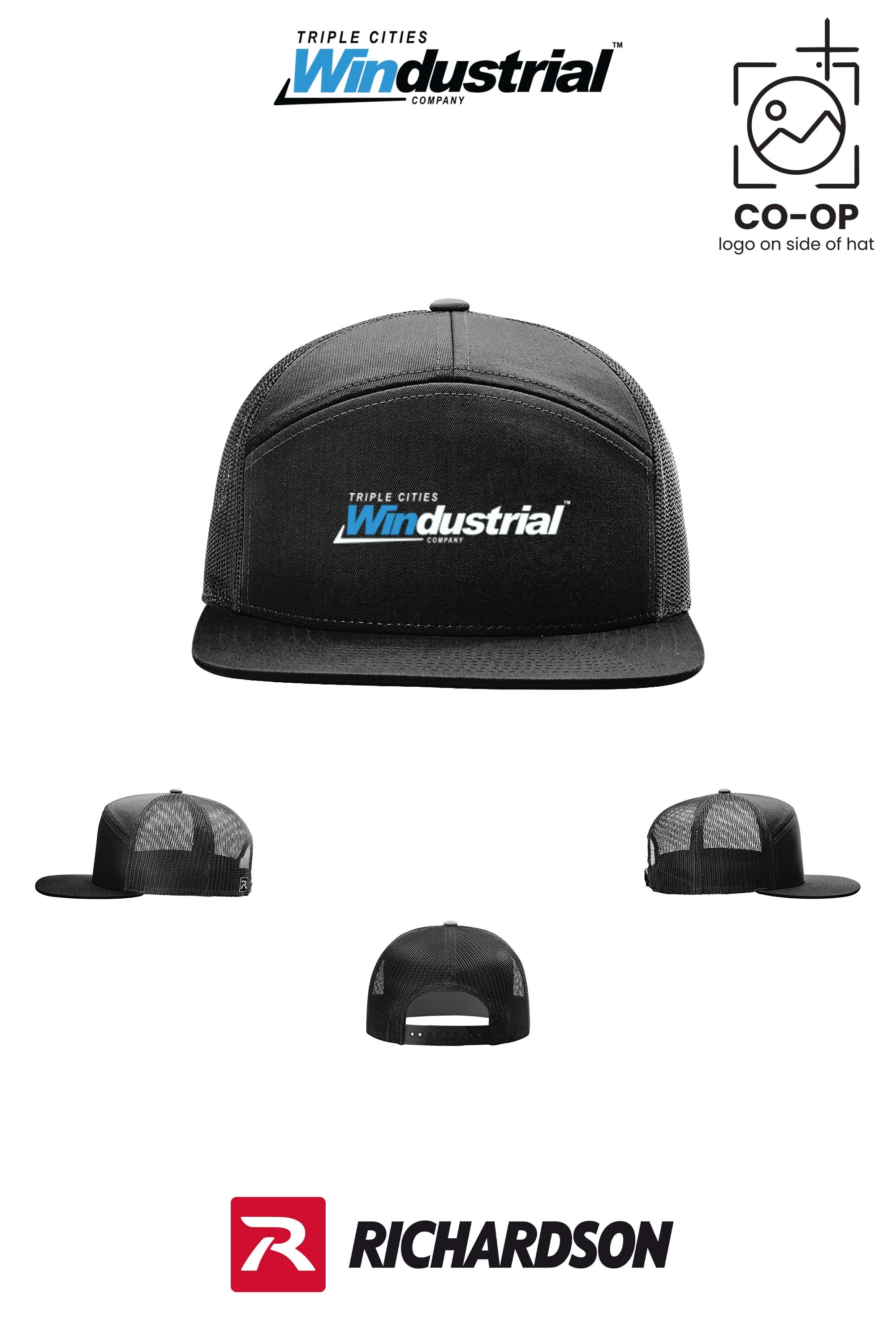 Richardson 168 Seven-Panel Trucker- Windustrial Triple Cities