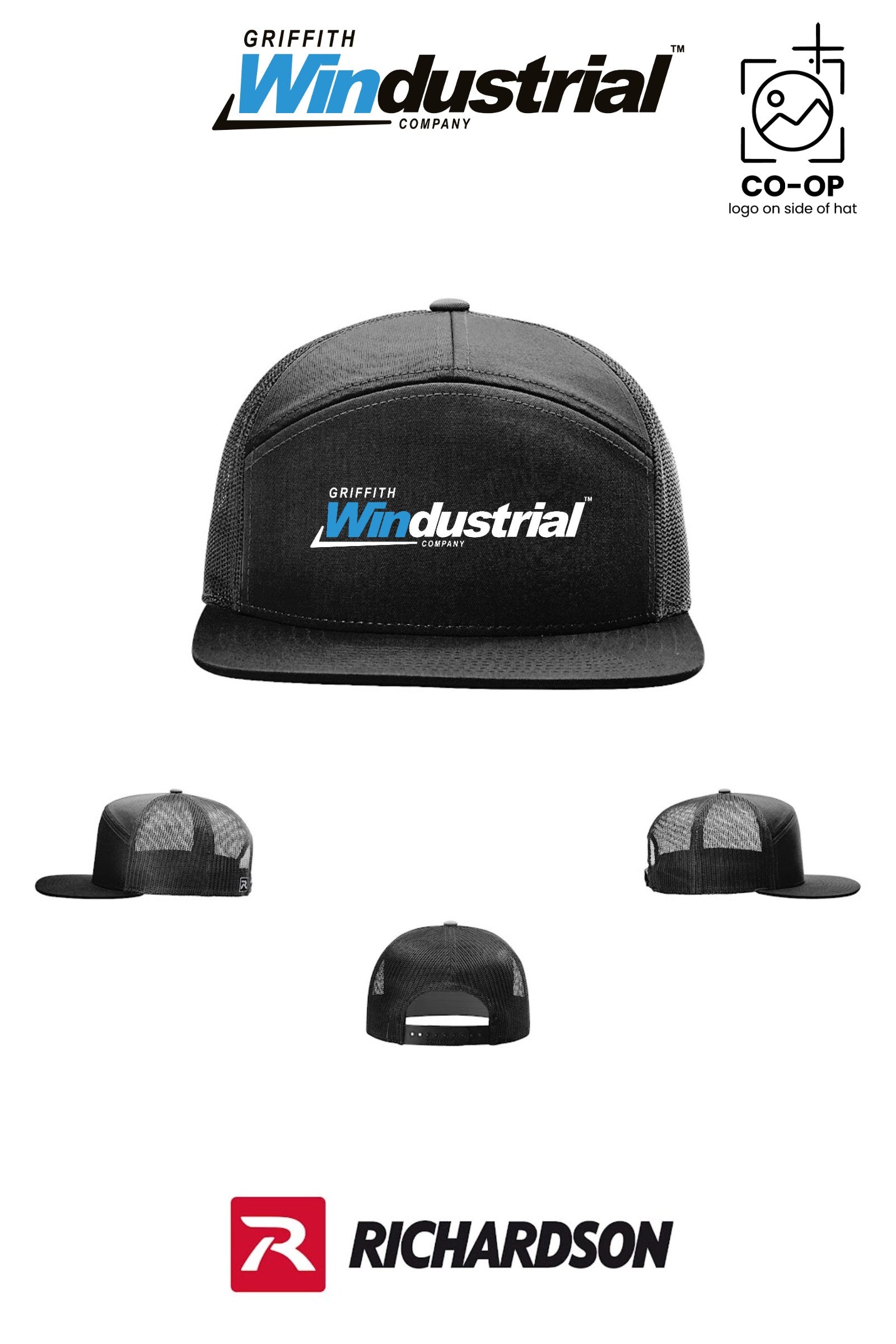 Richardson 168 Seven-Panel Trucker - Griffith Windustrial