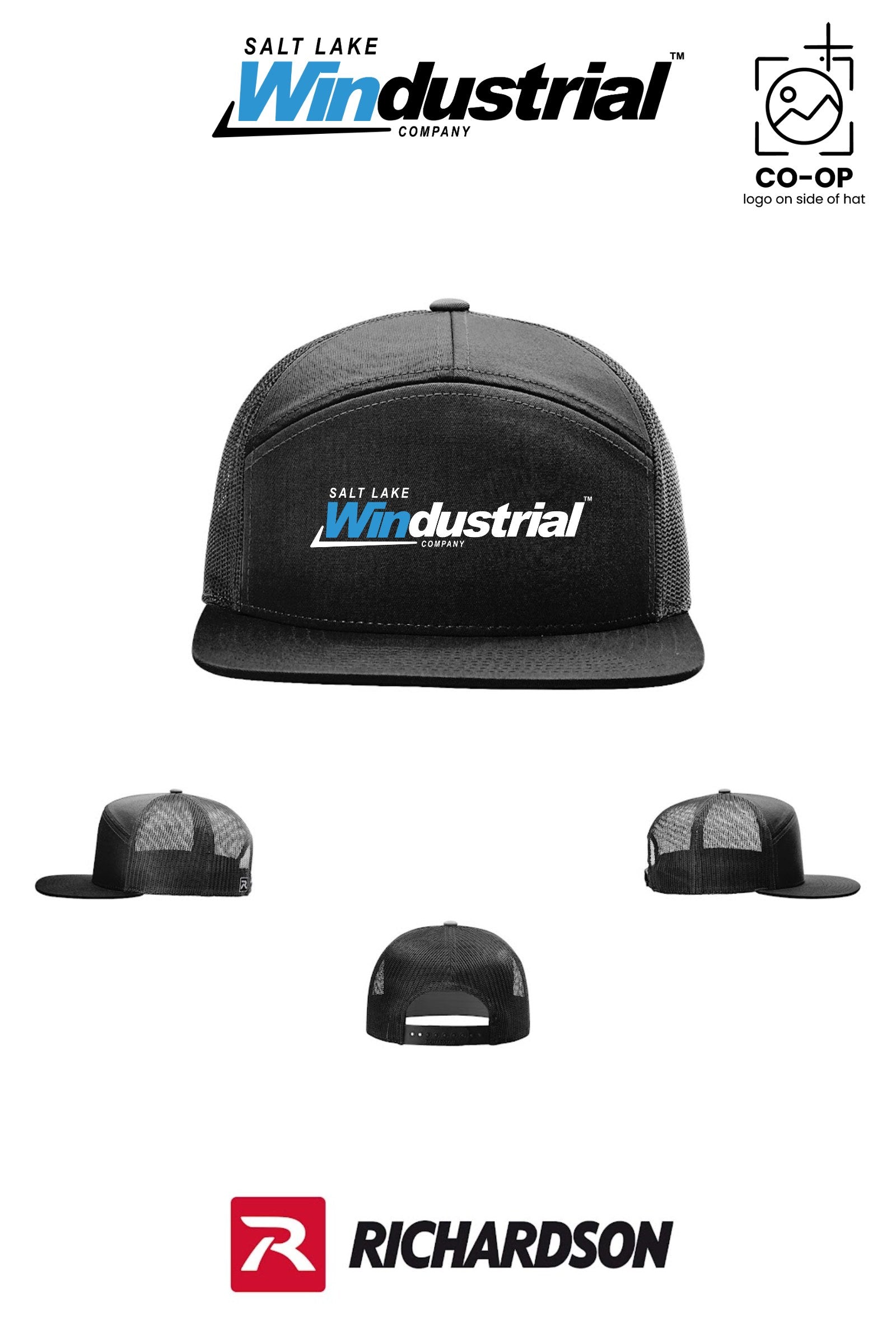 Richardson 168 Seven-Panel Trucker - Salt Lake Windustrial