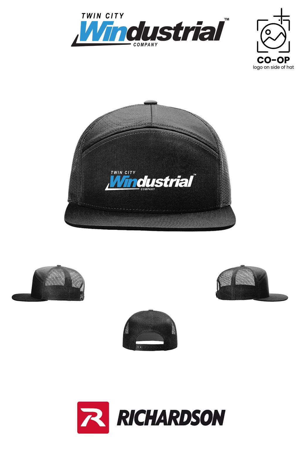 Richardson 168 Seven-Panel Trucker - Twin City Windustrial