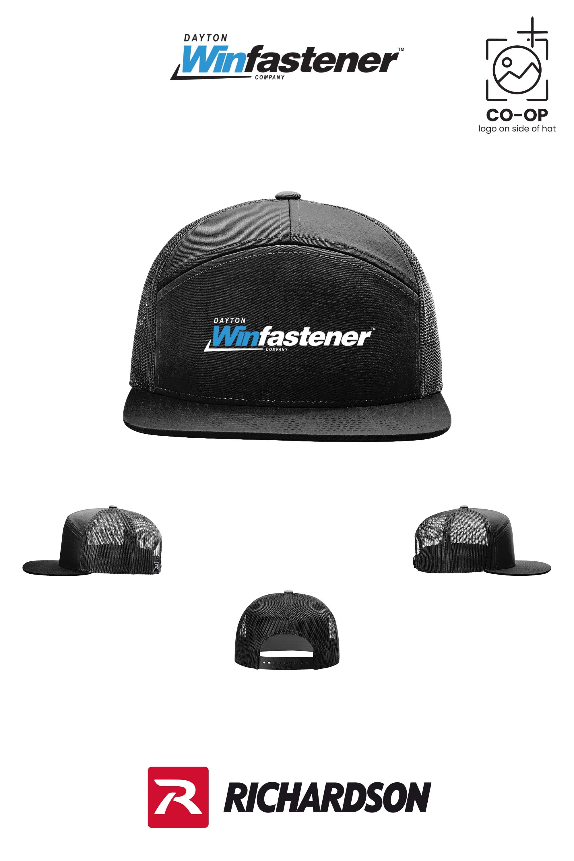 Richardson 168 Seven-Panel Trucker - Dayton Winfastener