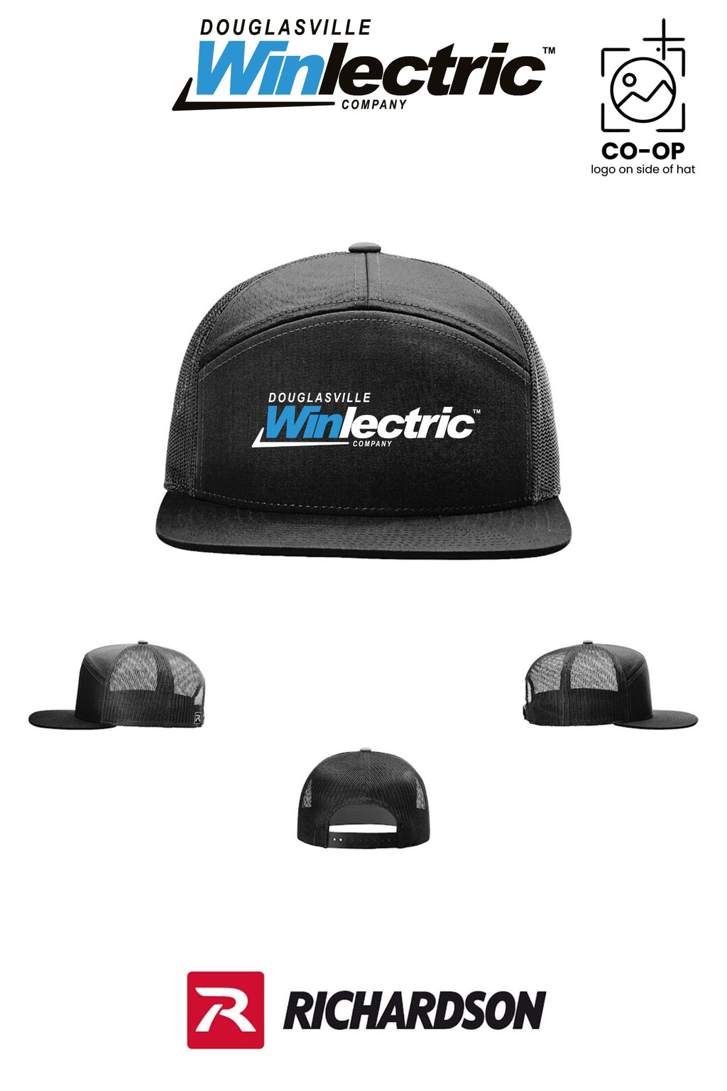 Richardson 168 Seven-Panel Trucker - Douglasville Winlectric