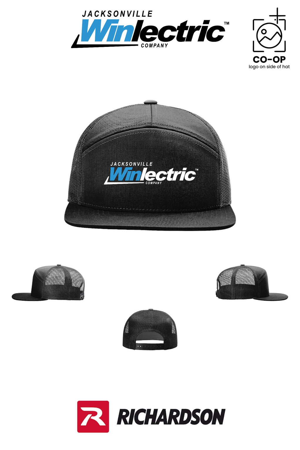 Richardson 168 Seven-Panel Trucker - Jacksonville Winlectric
