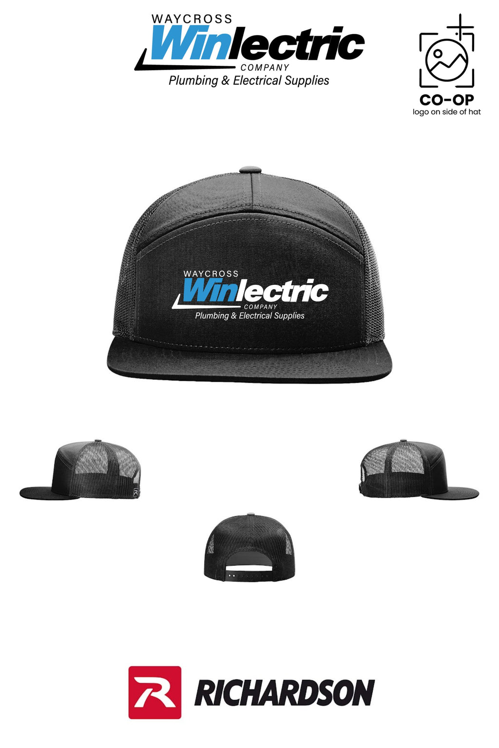 Richardson 168 Seven-Panel Trucker - Waycross Winlectric
