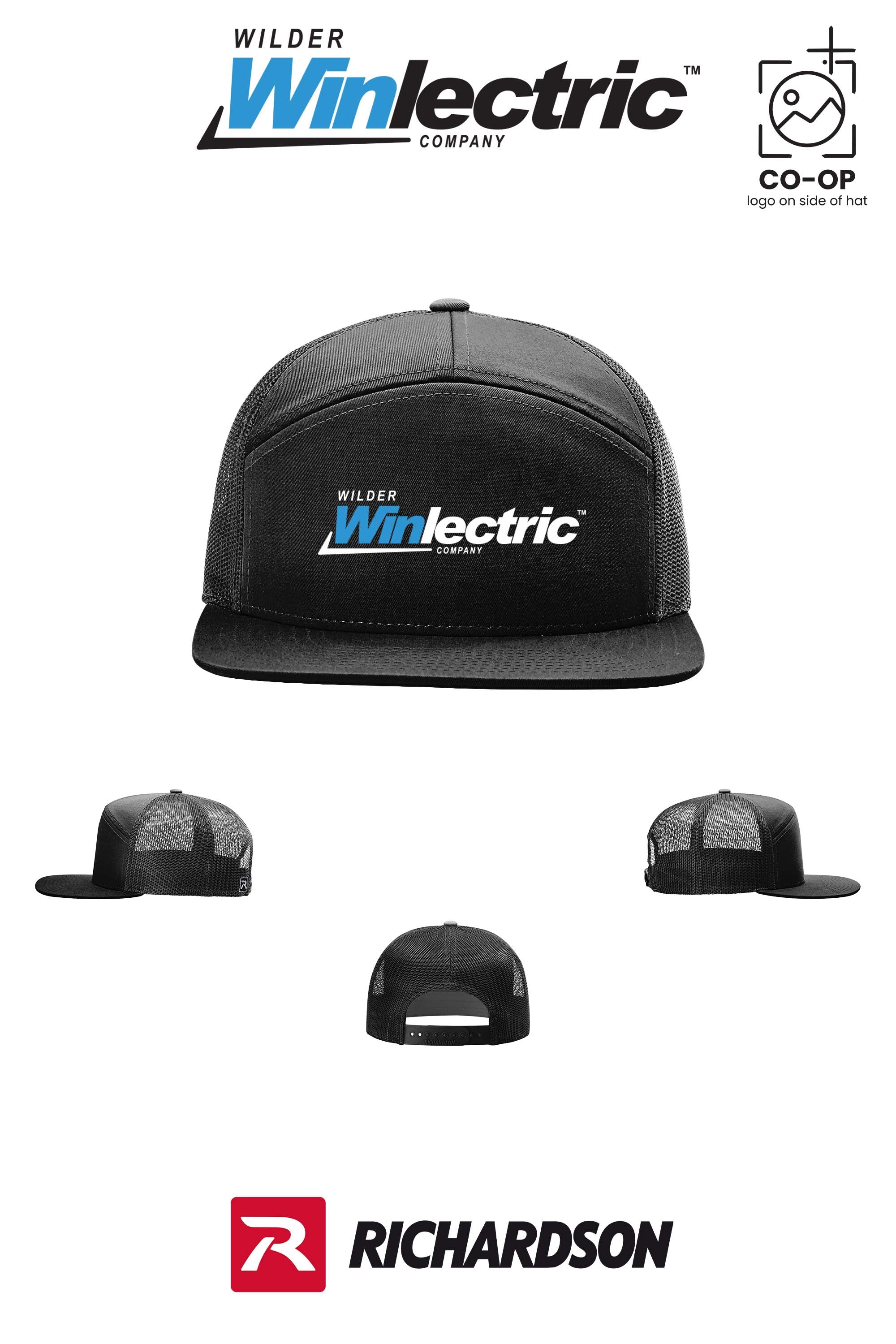 Richardson 168 Seven-Panel Trucker- Wilder Winlectric