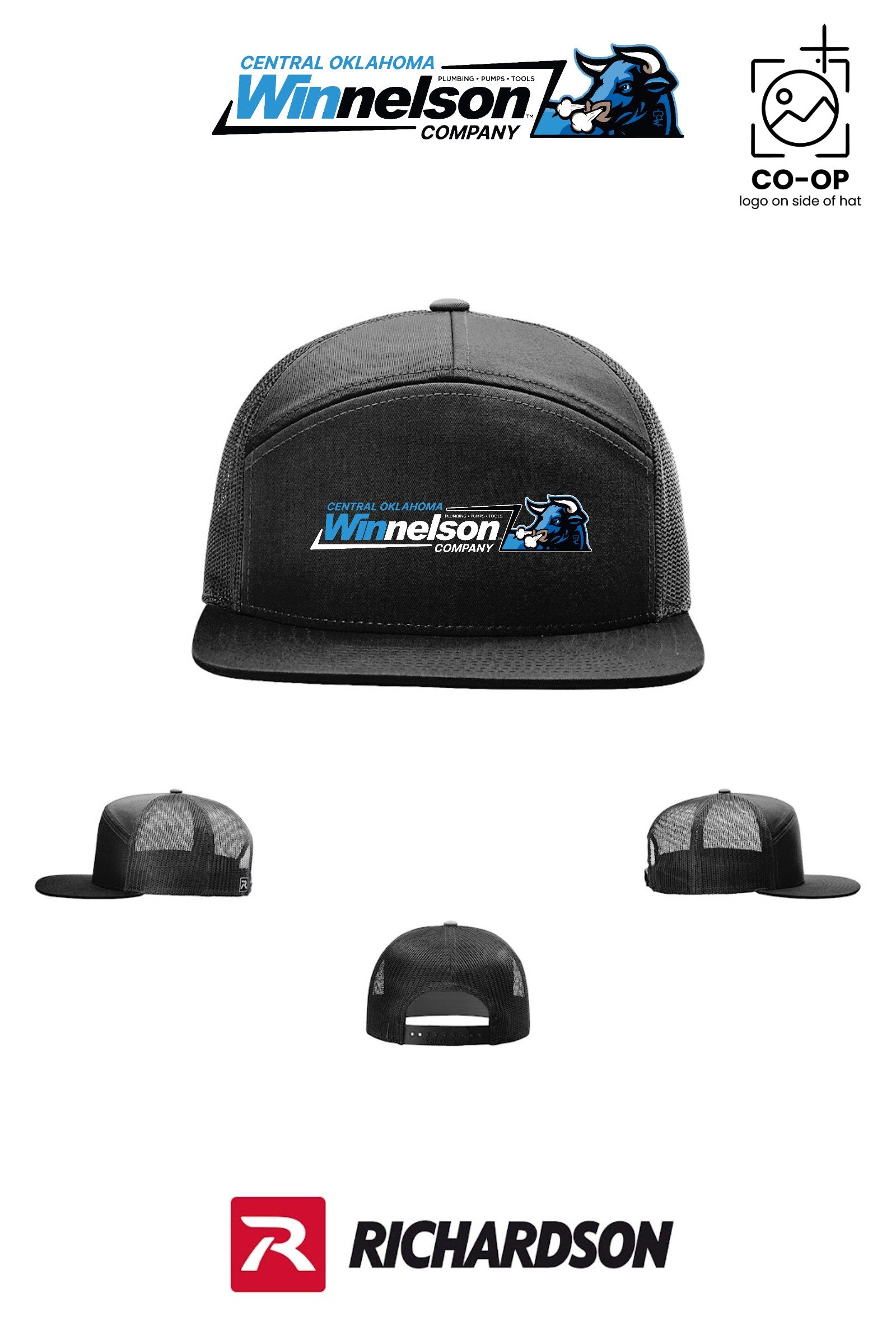 Richardson 168 Seven-Panel Trucker - Winnelson Central Oklahoma