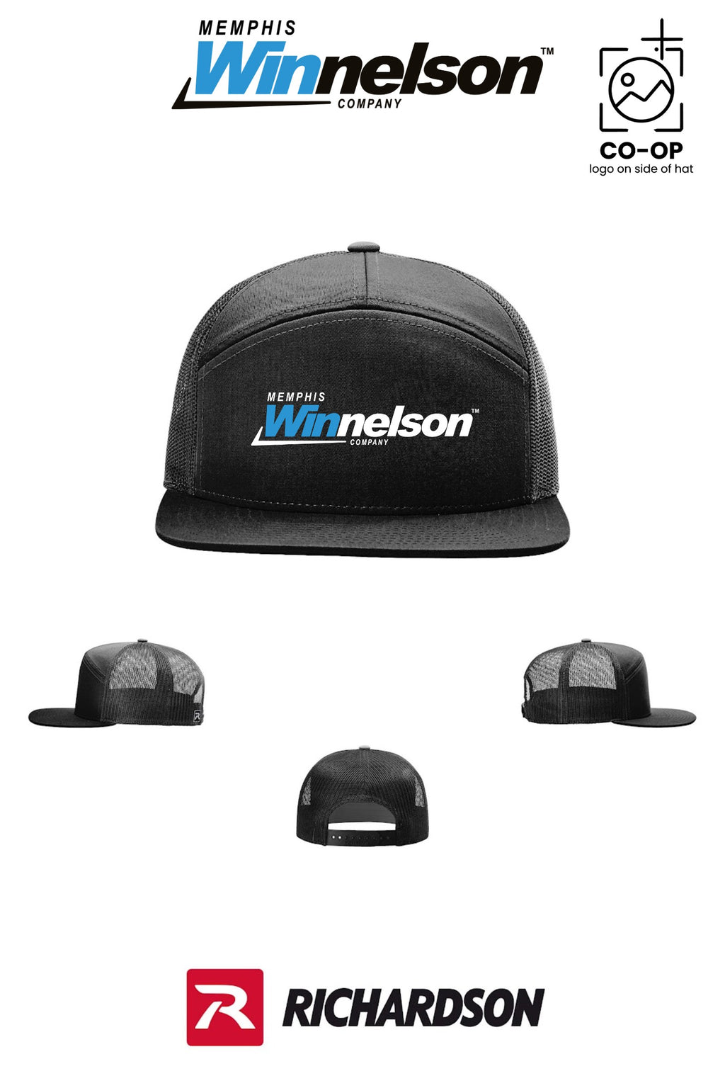 Richardson 168 Seven-Panel Trucker - Memphis Winnelson