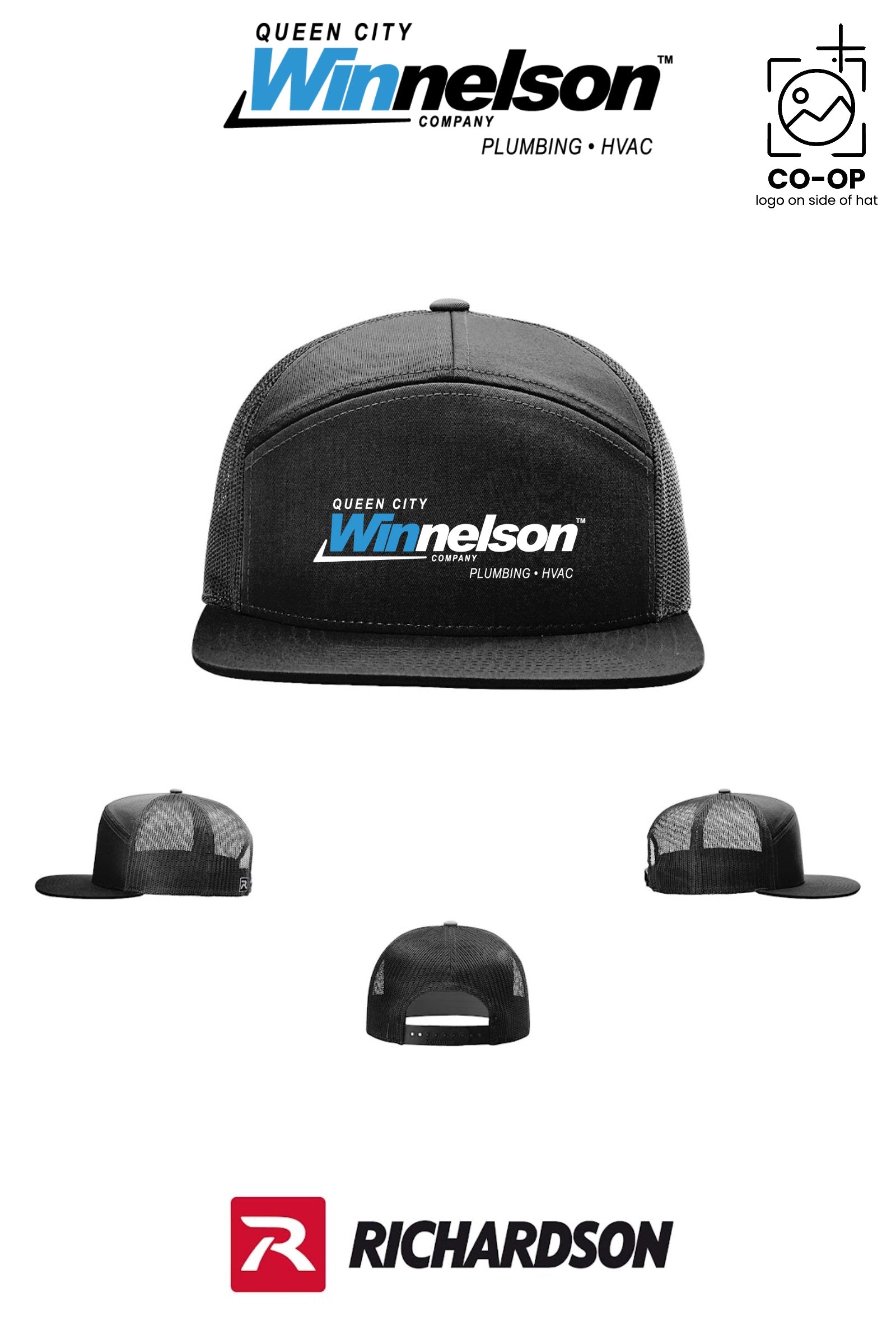Richardson 168 Seven-Panel Trucker - Queen City Winnelson