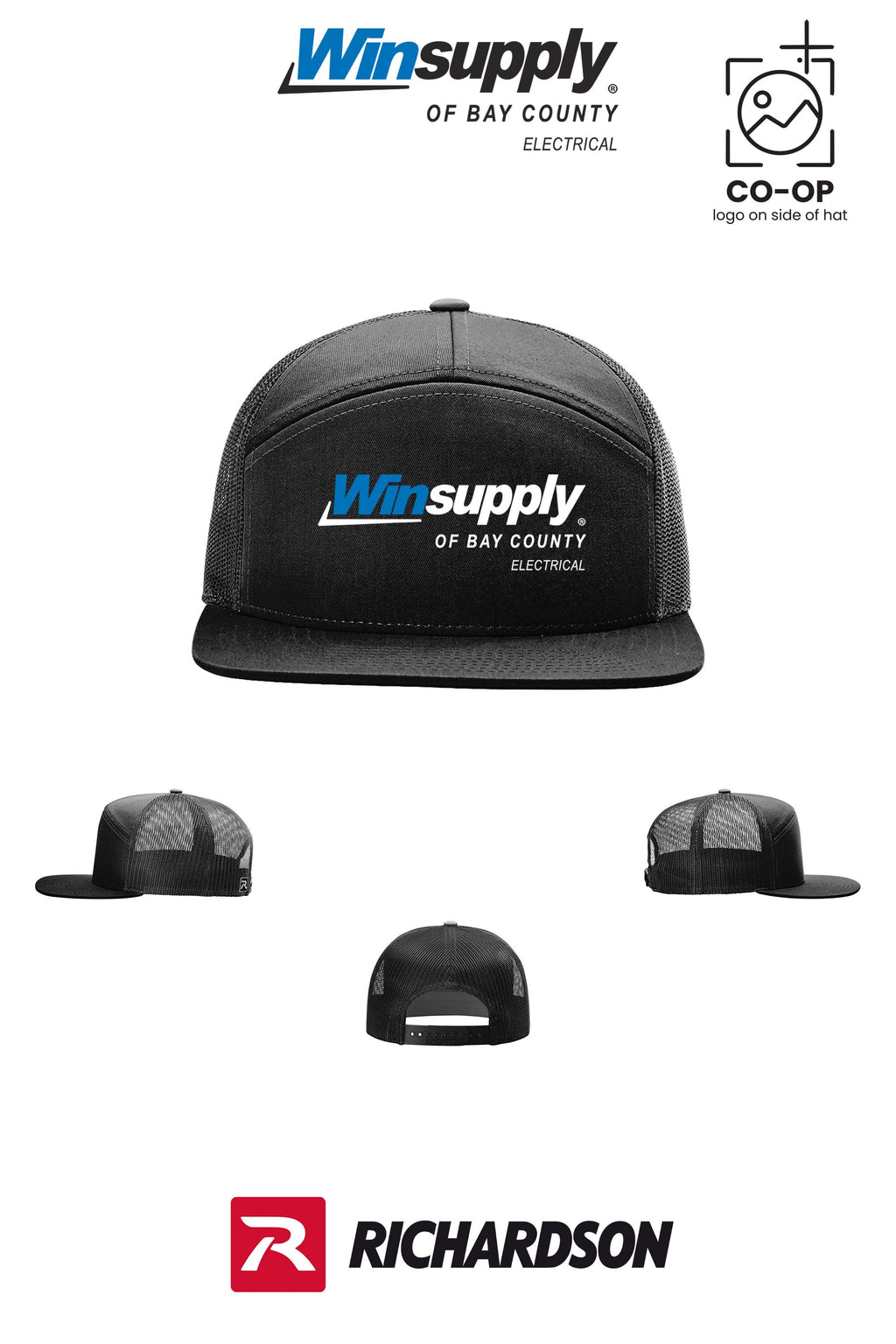 Richardson 168 Seven-Panel Trucker - Winsupply Bay County FL