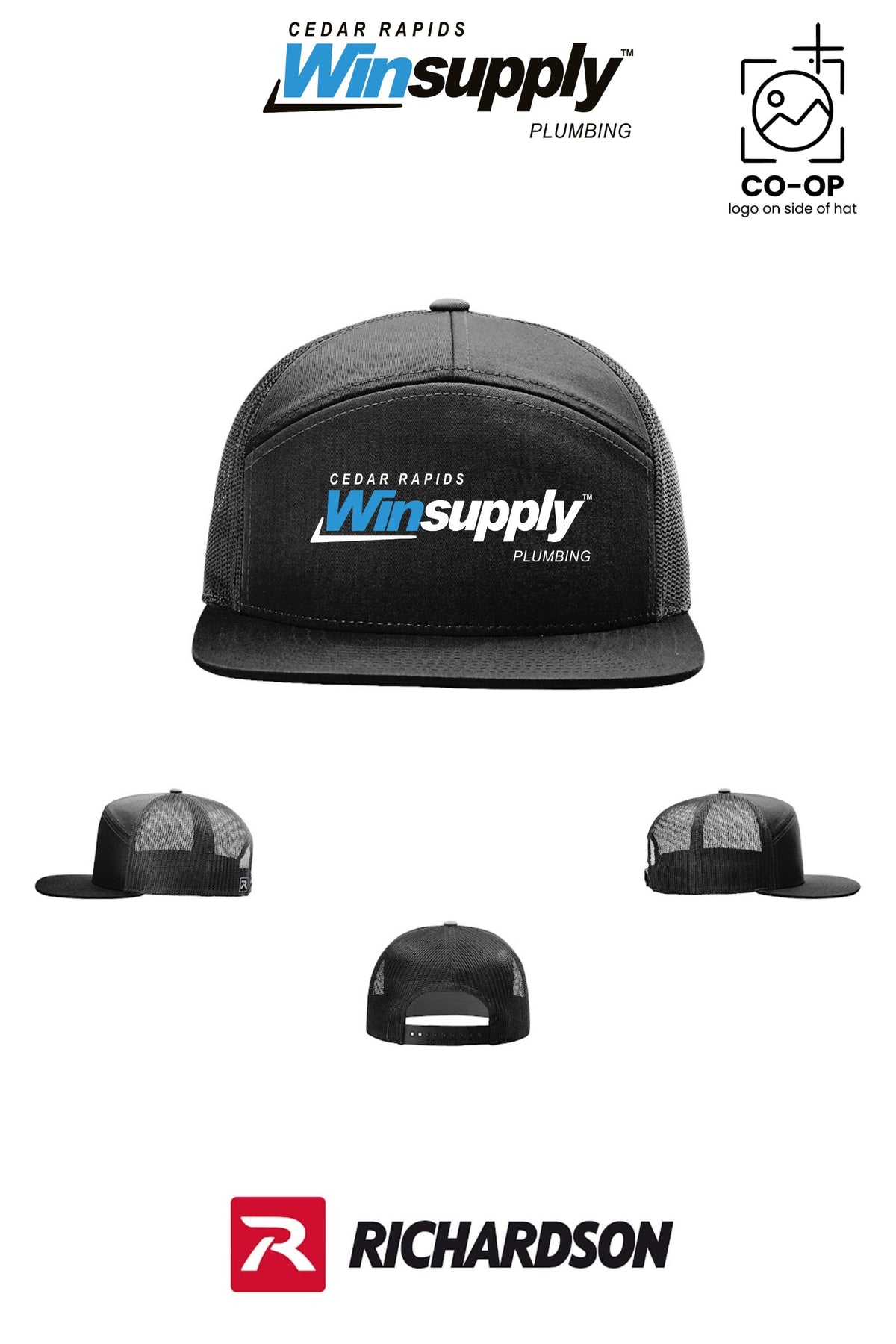 Richardson 168 Seven-Panel Trucker - Cedar Rapids Winsupply