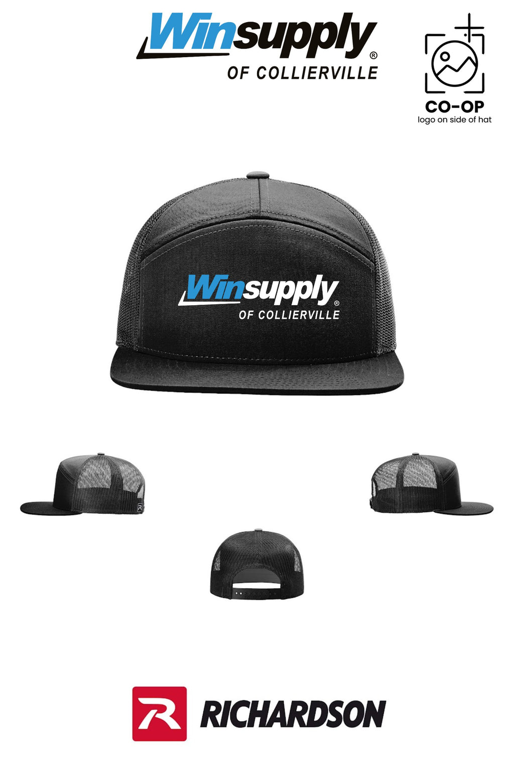 Richardson 168 Seven-Panel Trucker - Winsupply of Collierville