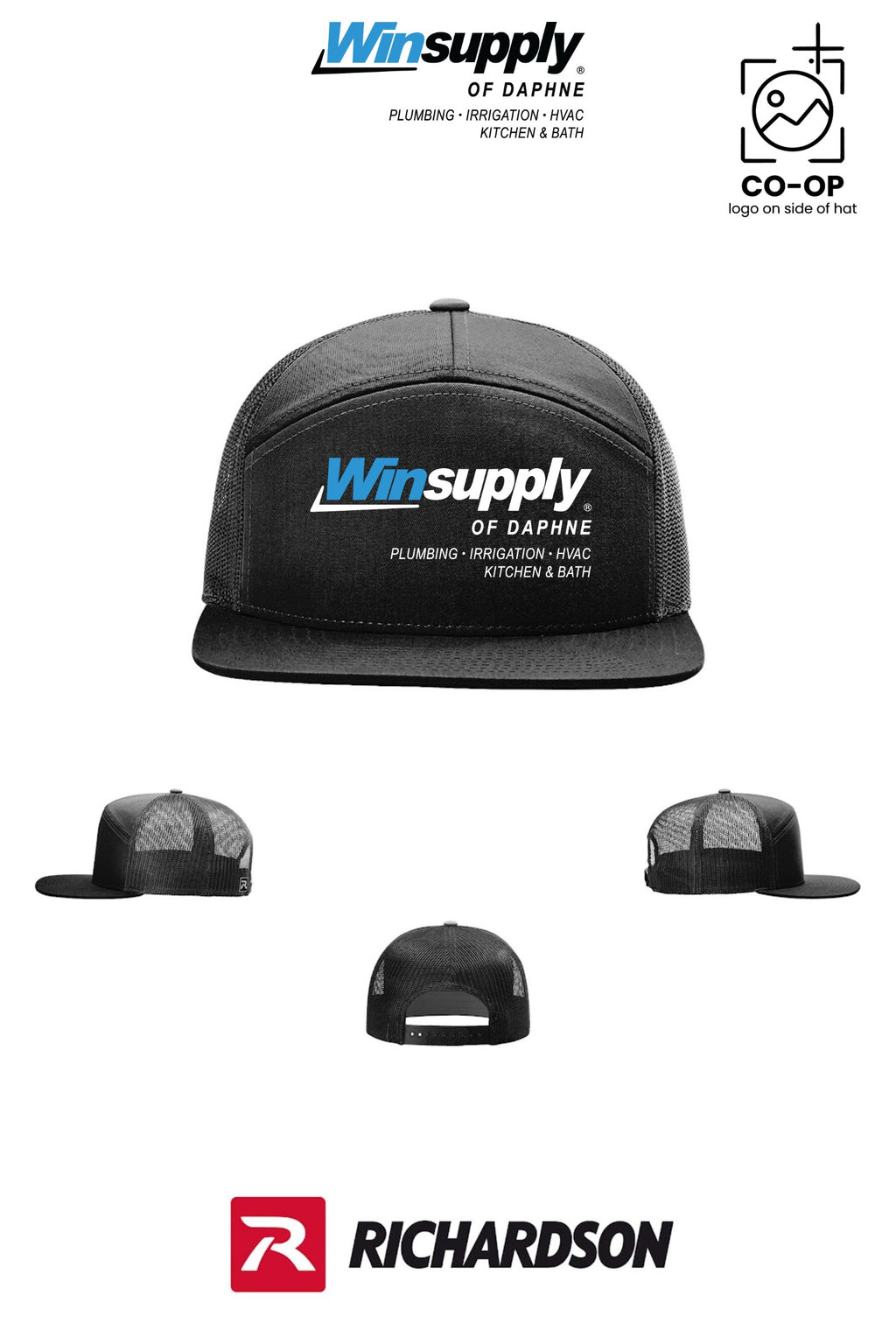Richardson 168 Seven-Panel Trucker - Winsupply of Daphne