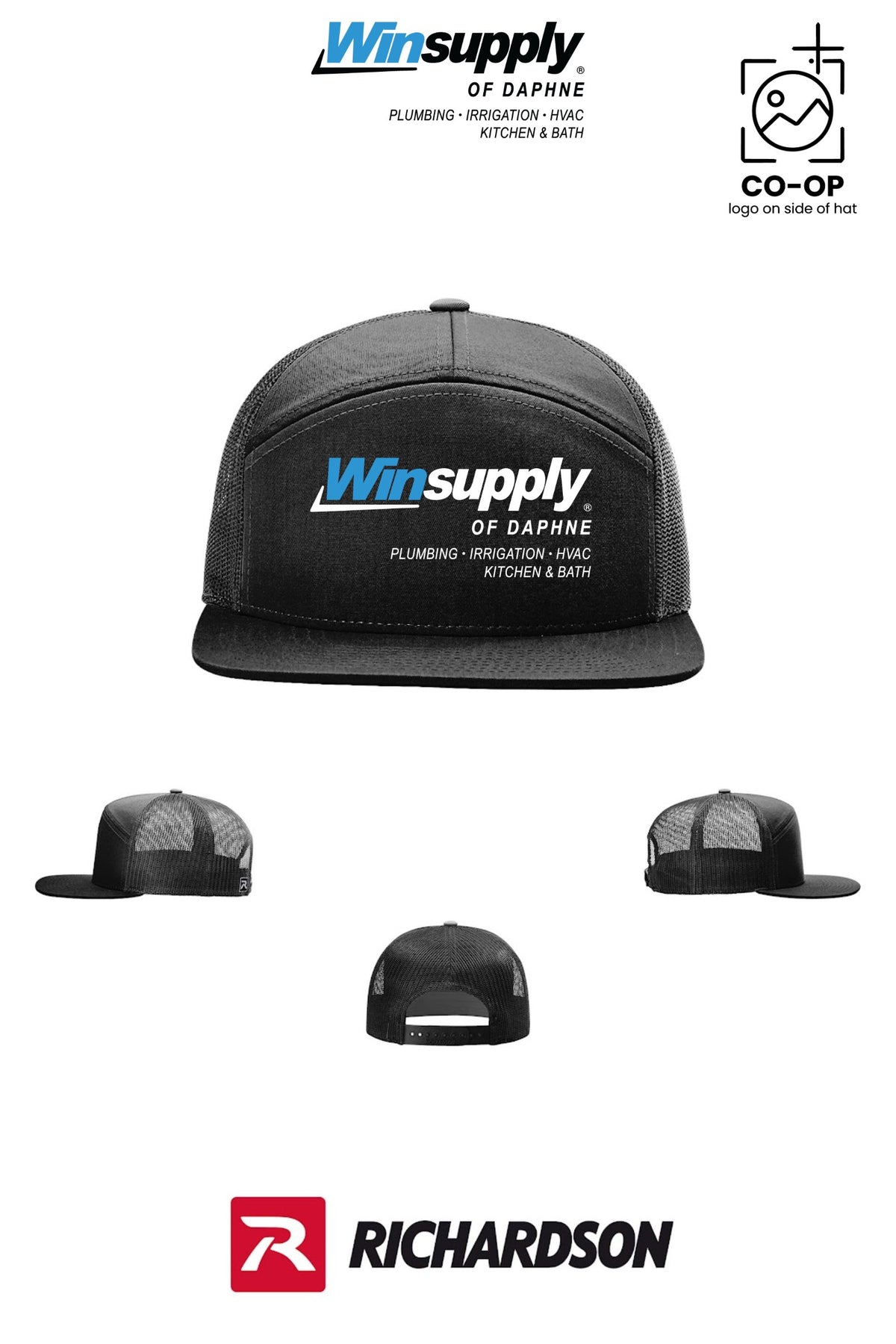 Richardson 168 Seven-Panel Trucker - Winsupply of Daphne