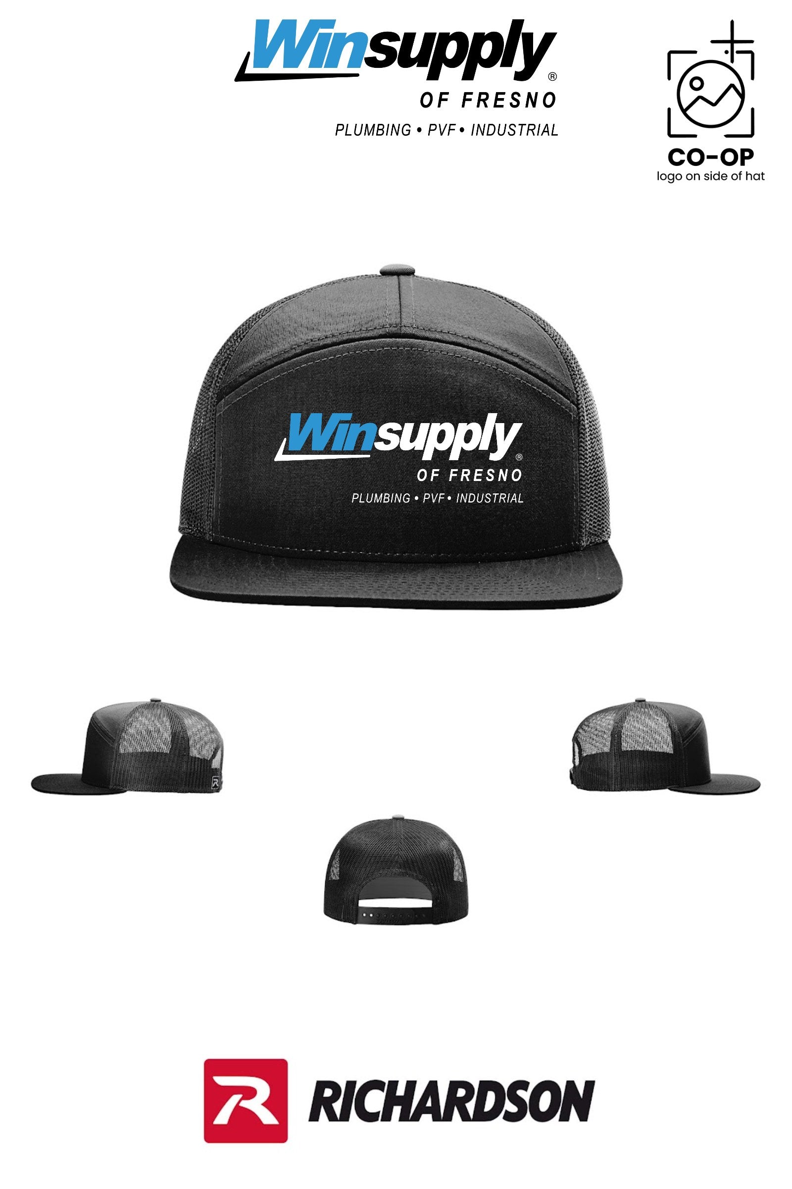 Richardson 168 Seven-Panel Trucker - Winsupply Fresno County