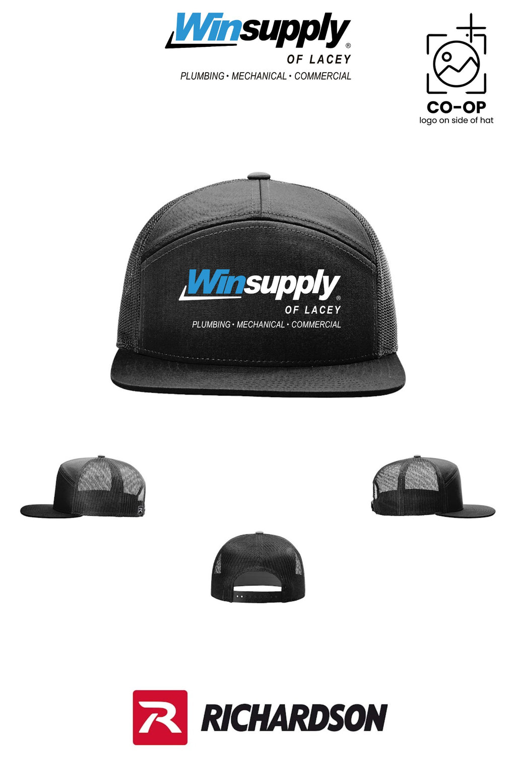 Richardson 168 Seven-Panel Trucker - Winsupply of Lacey