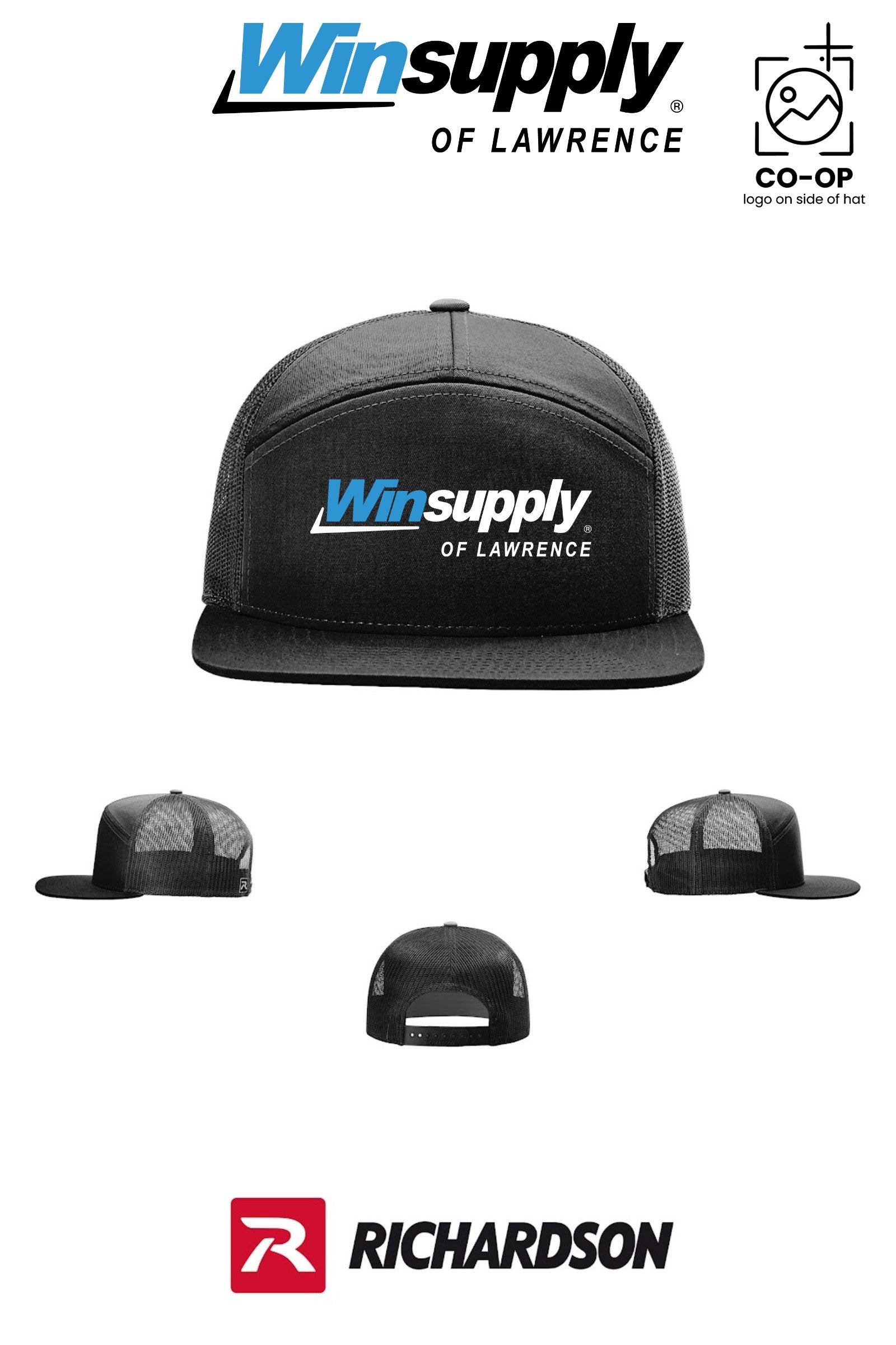 Richardson 168 Seven-Panel Trucker - Winsupply of Lawrence