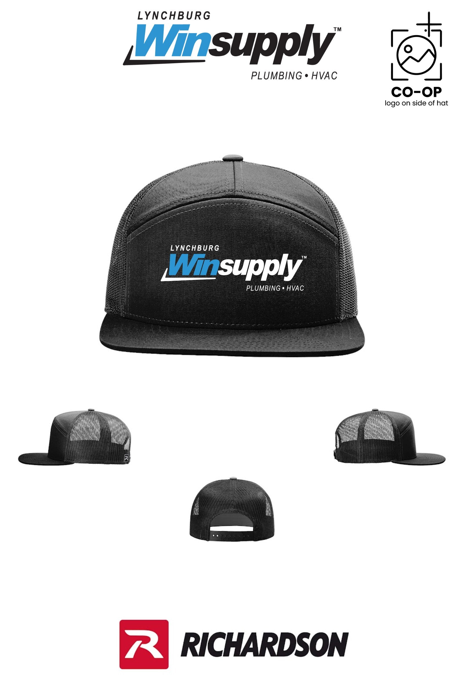 Richardson 168 Seven-Panel Trucker - Lynchburg Winsupply