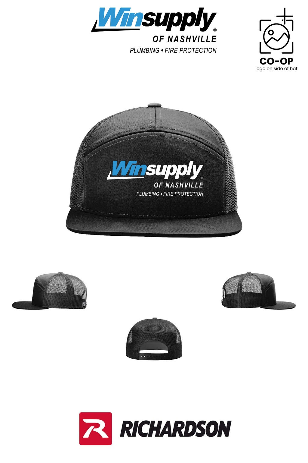 Richardson 168 Seven-Panel Trucker - Winsupply of Nashville