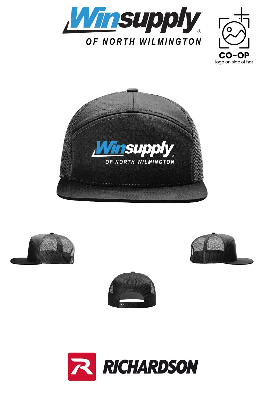 Richardson 168 Seven-Panel Trucker - Winsupply N Wilmington NC