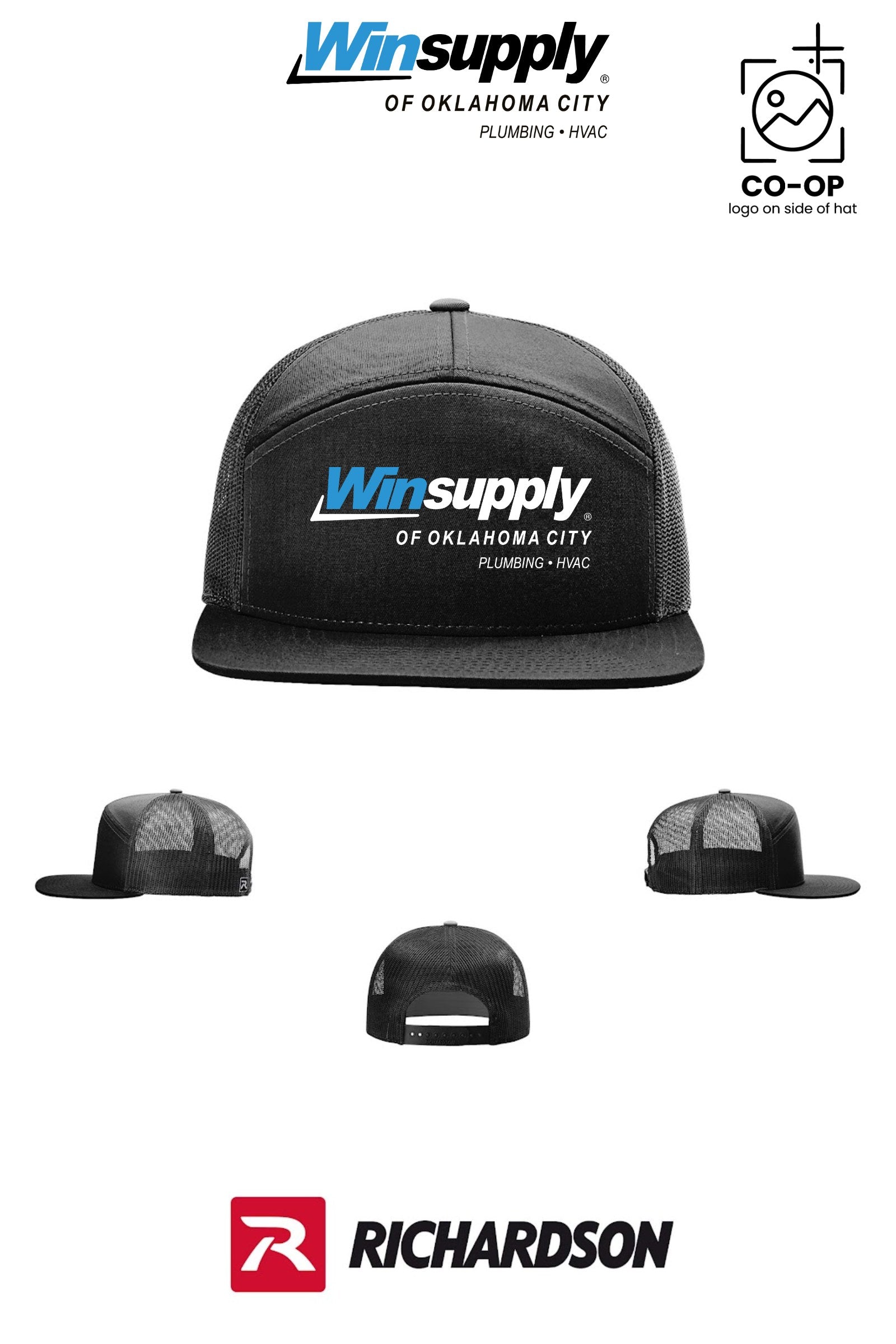 Richardson 168 Seven-Panel Trucker - Winsupply of Oklahoma City