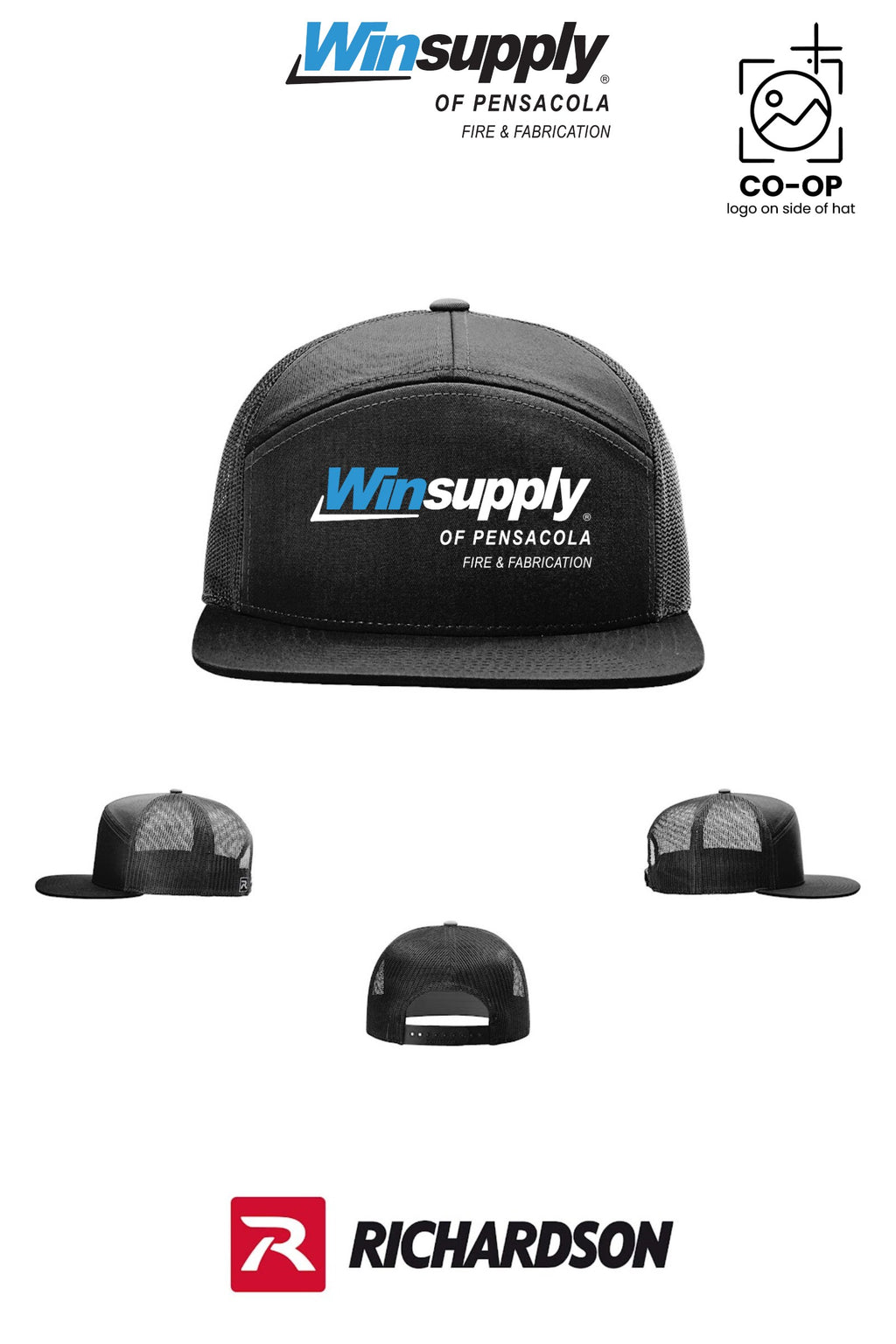 Richardson 168 Seven-Panel Trucker - Winsupply Pensacola Fire & Fabrication