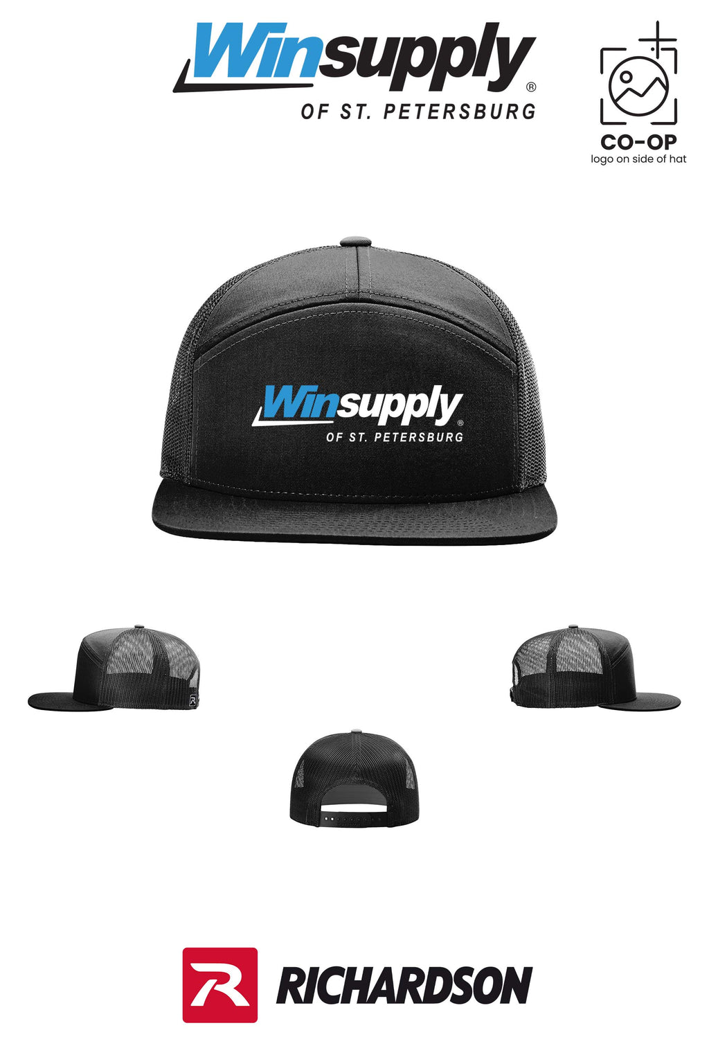 Richardson 168 Seven-Panel Trucker - Winsupply of St. Petersburg