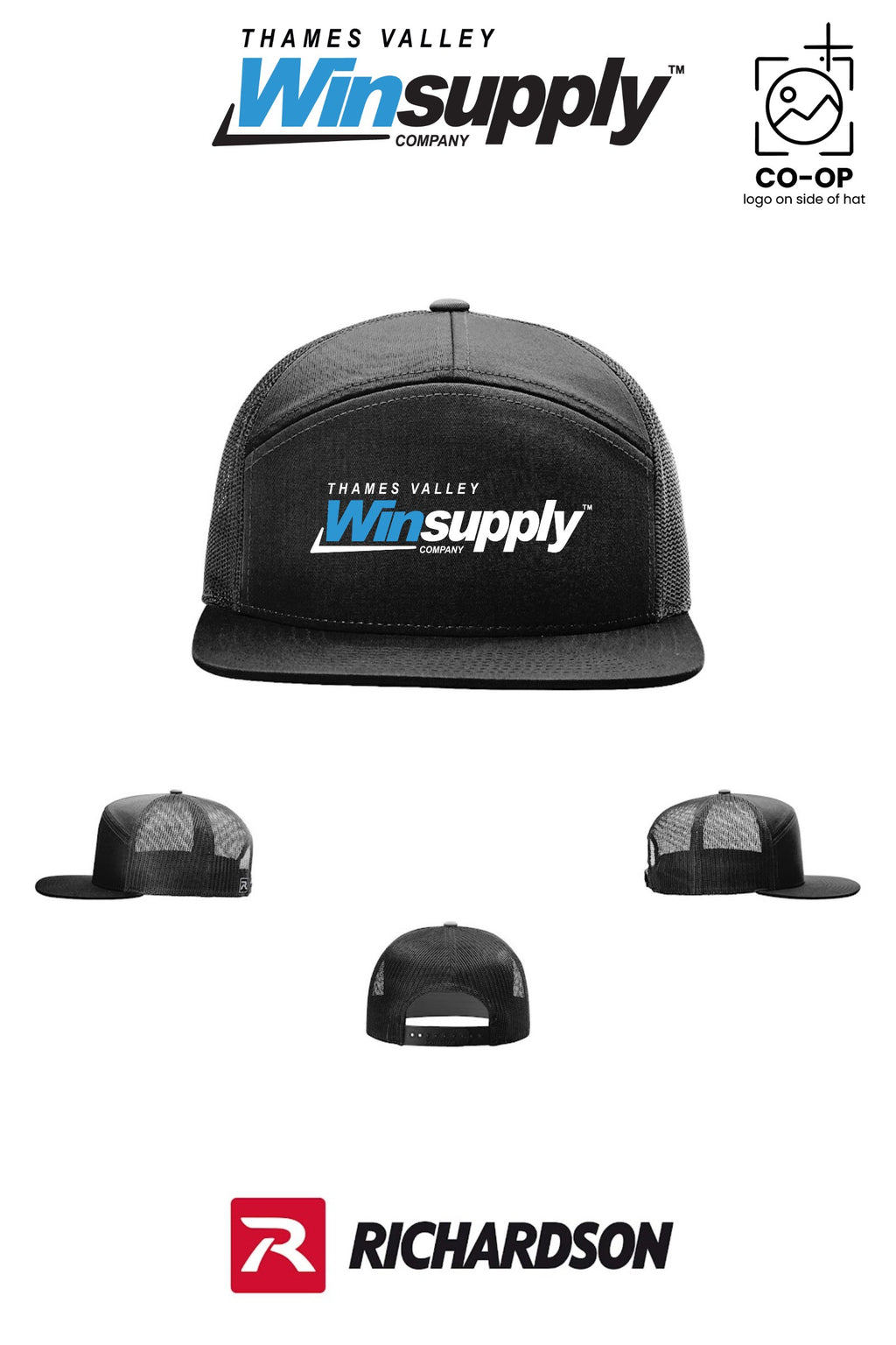 Richardson 168 Seven-Panel Trucker - Thames Valley Winsupply