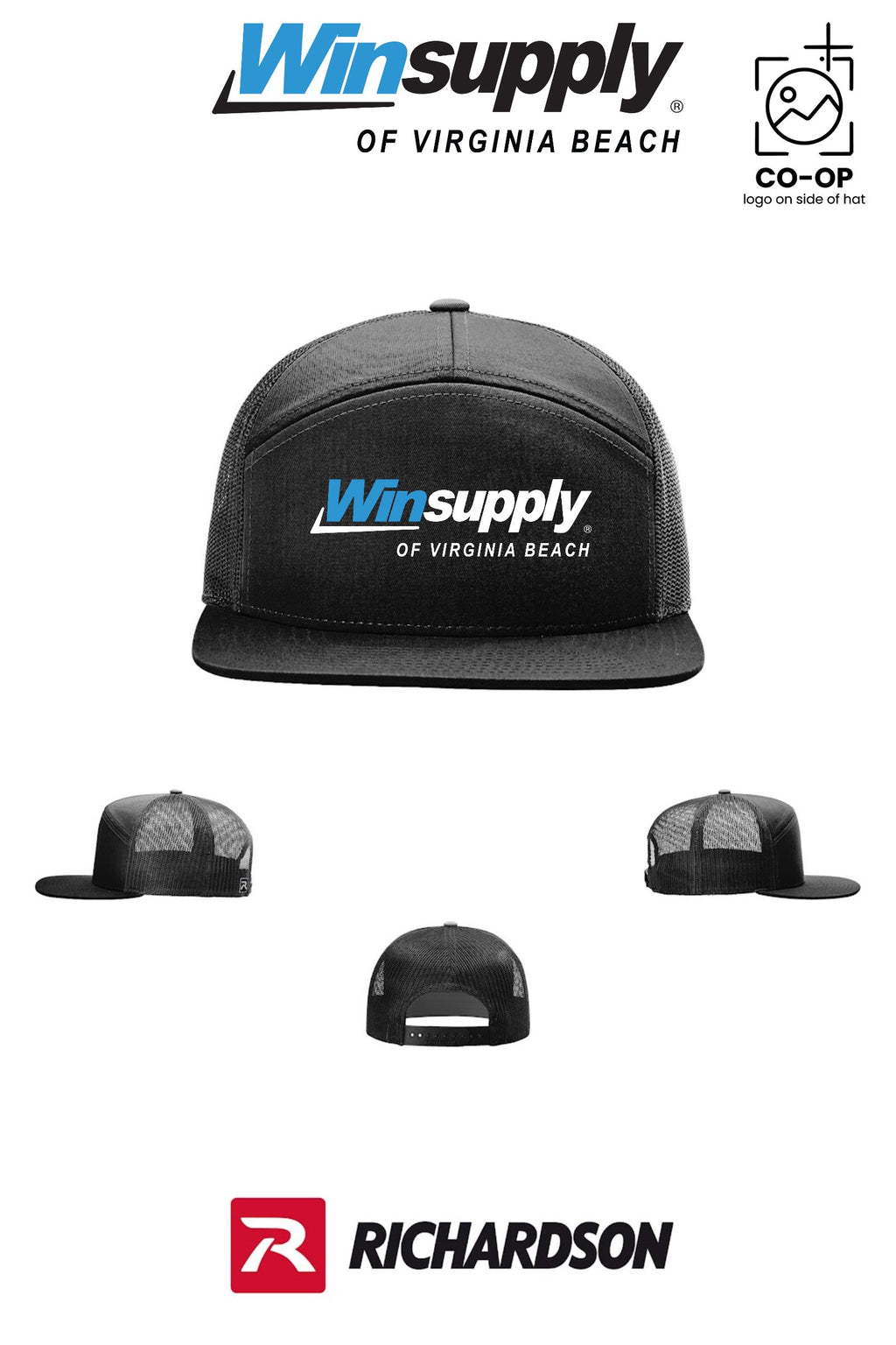 Richardson 168 Seven-Panel Trucker - Winsupply Virginia Beach VA