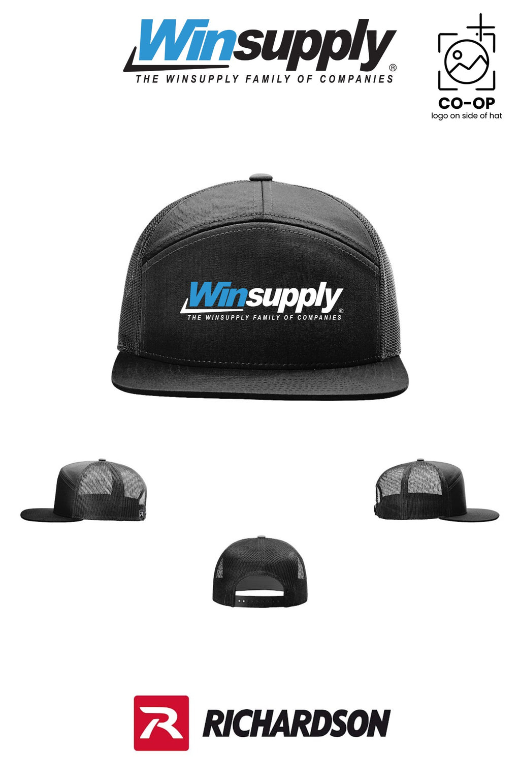 Richardson 168 Seven-Panel Trucker - Winsupply of West Hartford