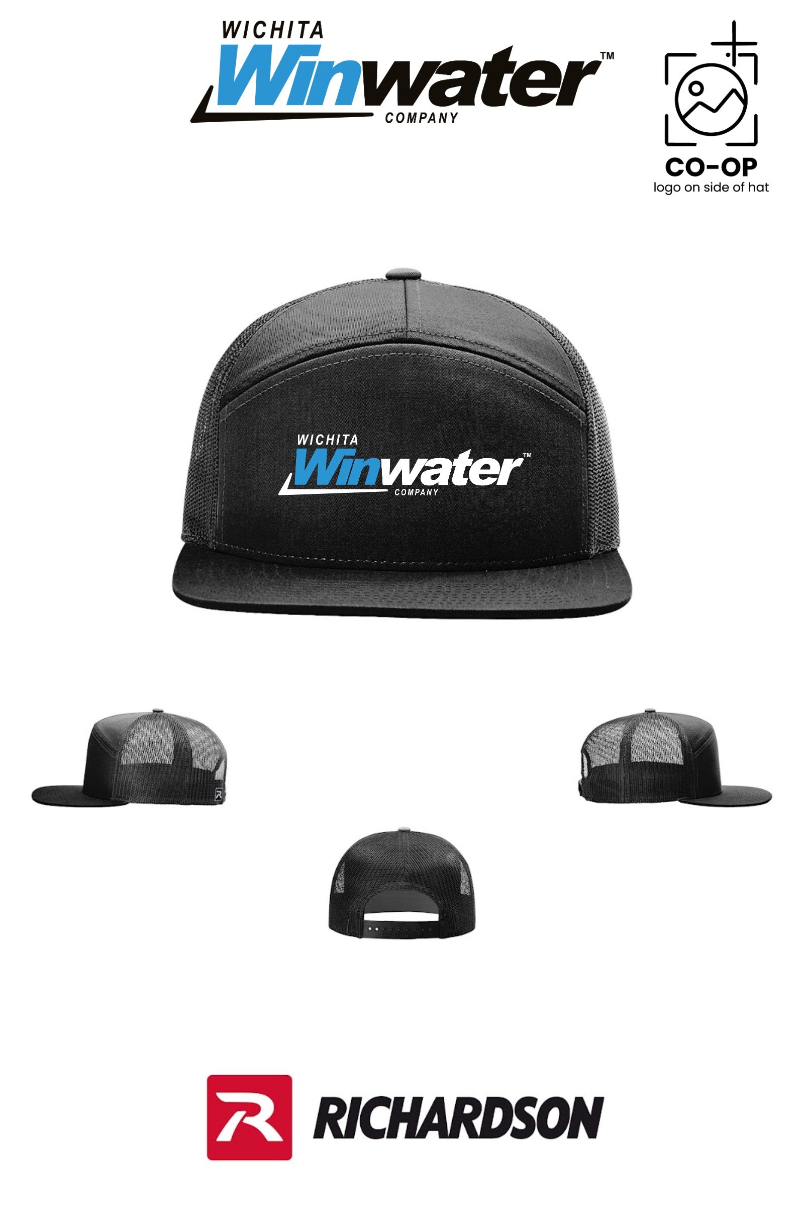 Richardson 168 Seven-Panel Trucker - Wichita Winwater