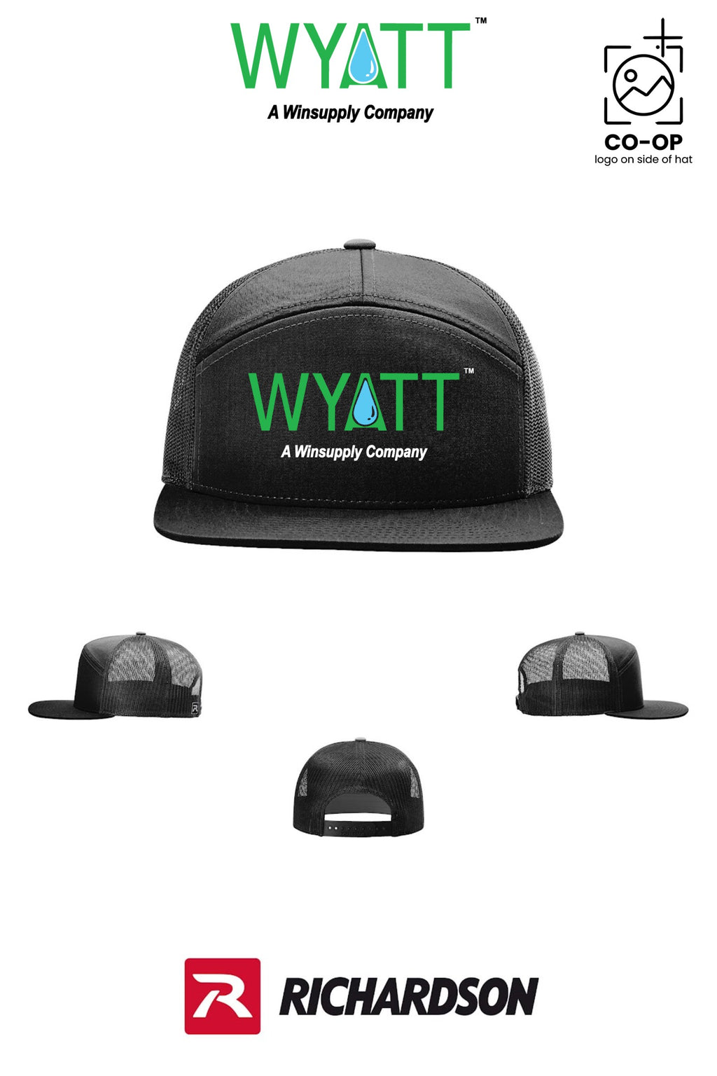 Richardson 168 Seven-Panel Trucker - Wyatt Irrigation of Santa Rosa