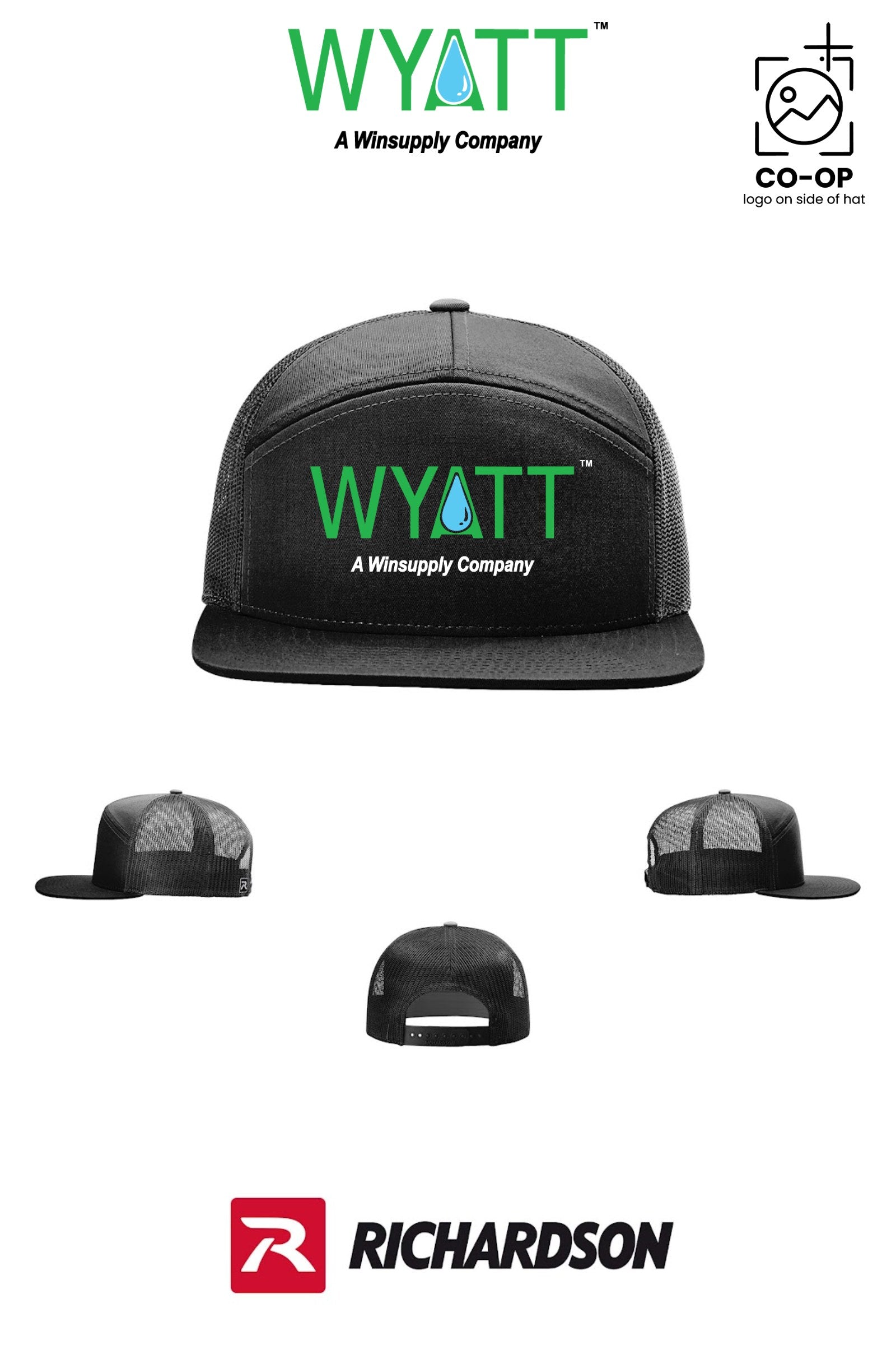 Richardson 168 Seven-Panel Trucker - Wyatt Irrigation of Santa Rosa