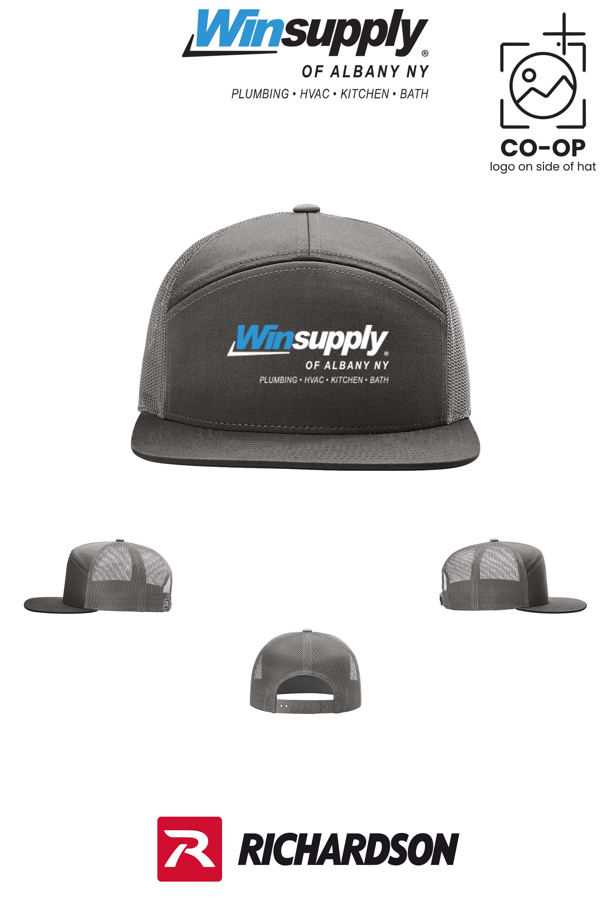 Richardson 168 Seven-Panel Trucker- Winsupply of Albany NY