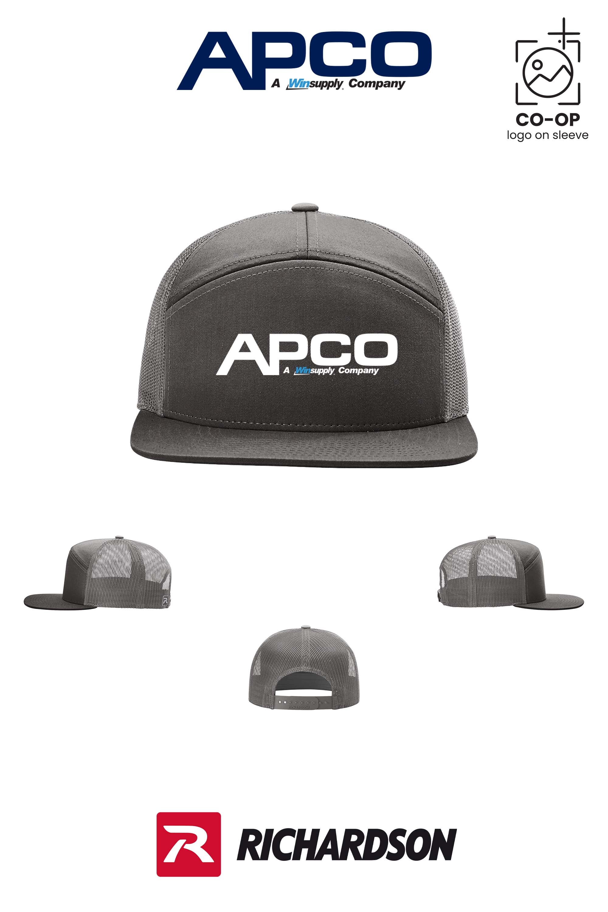 Richardson 168 Seven-Panel Trucker - APCO Supply - Indianapolis