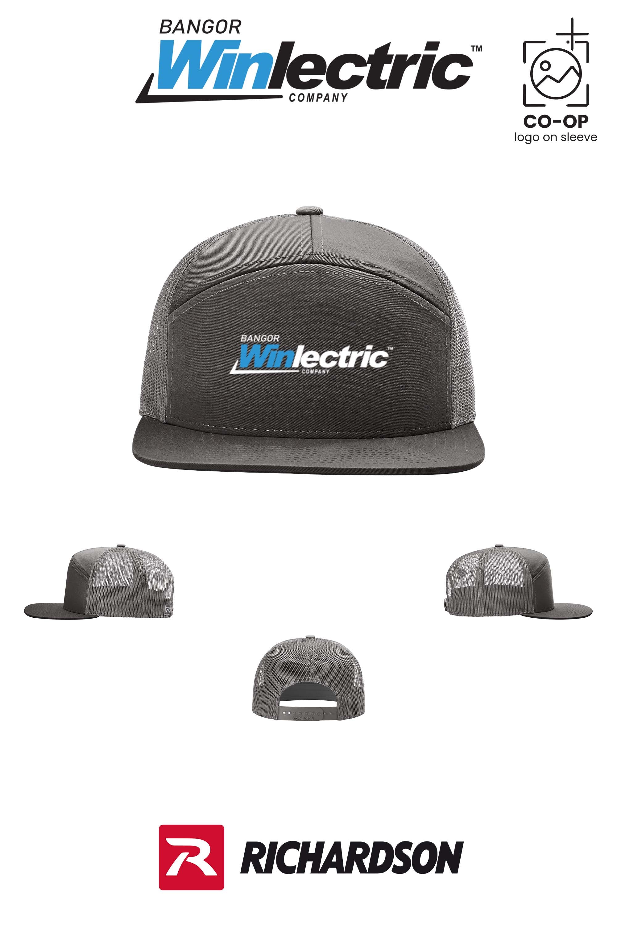 Richardson 168 Seven-Panel Trucker- Winlectric Bangor
