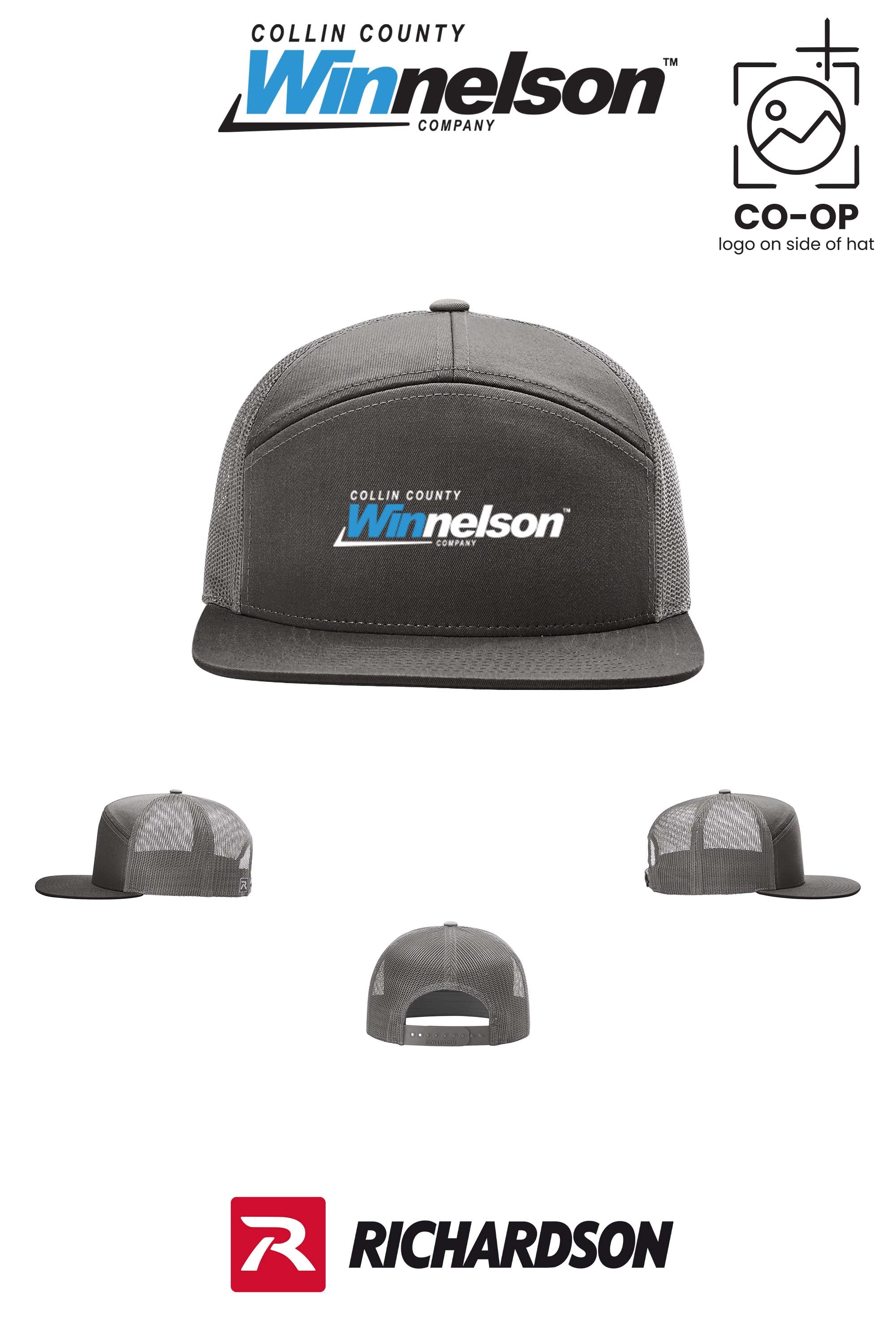 Richardson 168 Seven-Panel Trucker- Collin County Winnelson