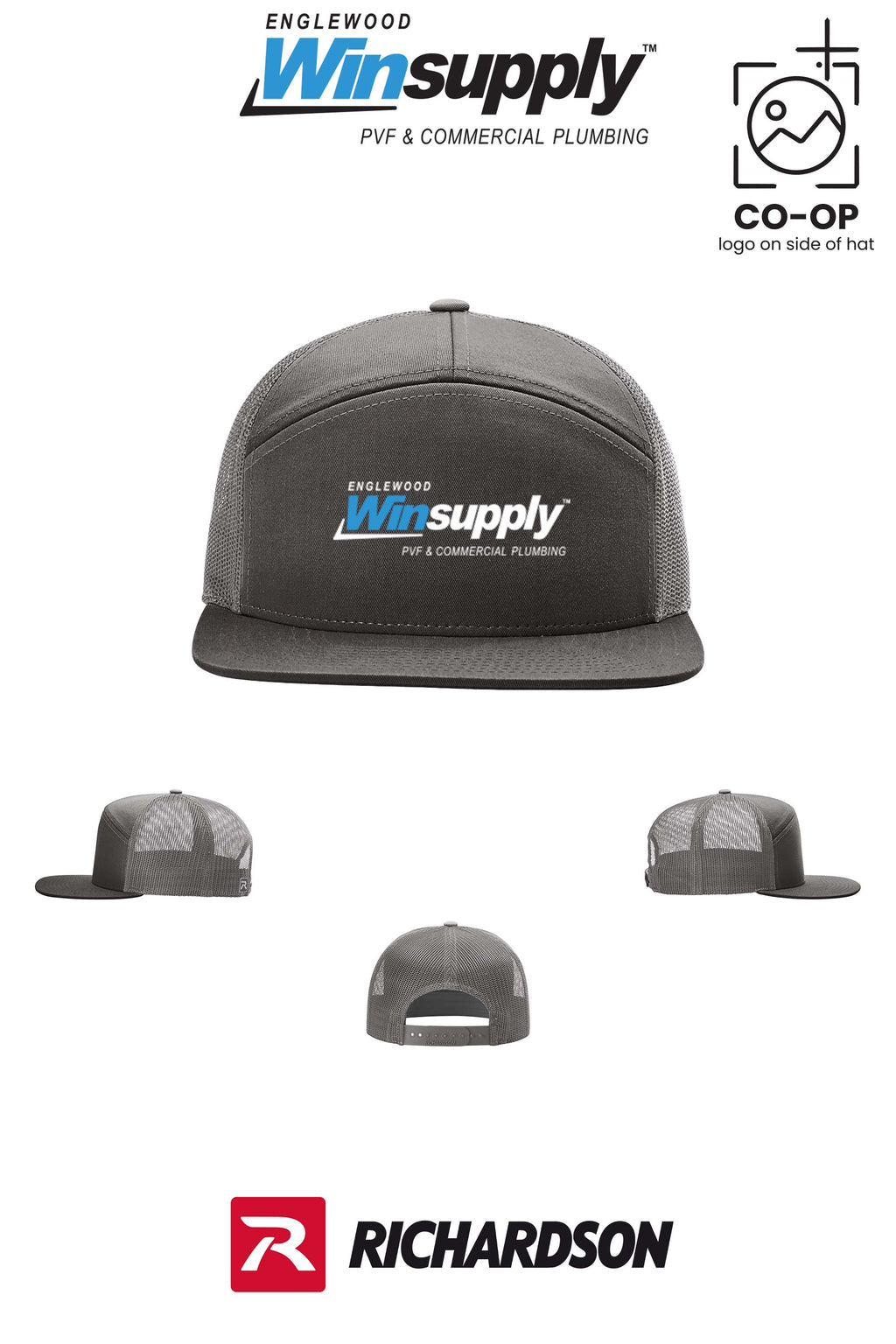 Richardson 168 Seven-Panel Trucker- Englewood Winsupply