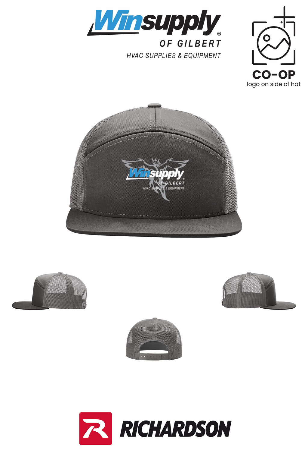 Richardson 168 Seven-Panel Trucker- Winsupply of Gilbert