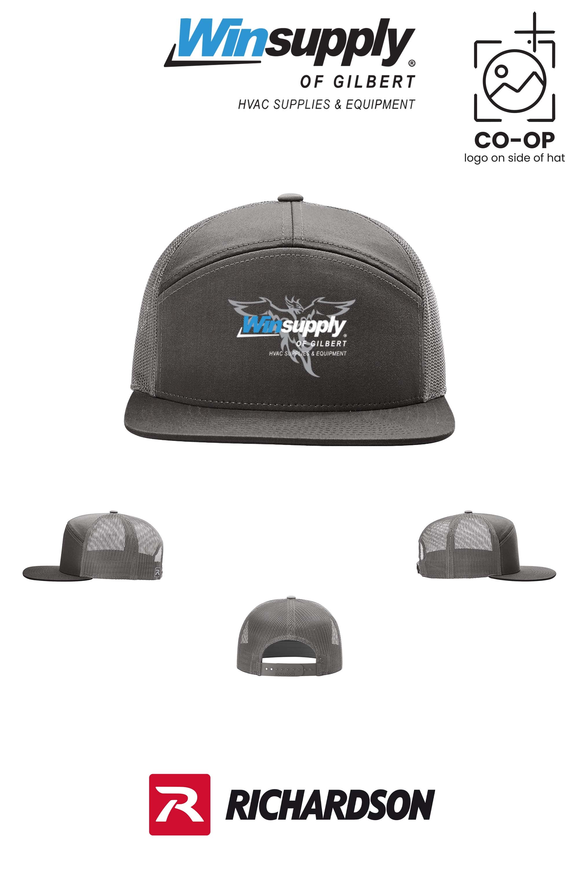 Richardson 168 Seven-Panel Trucker- Winsupply of Gilbert